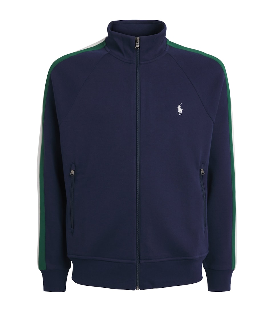 Polo Ralph Lauren Mens Double-Knit Track Jacket Newport Navy
