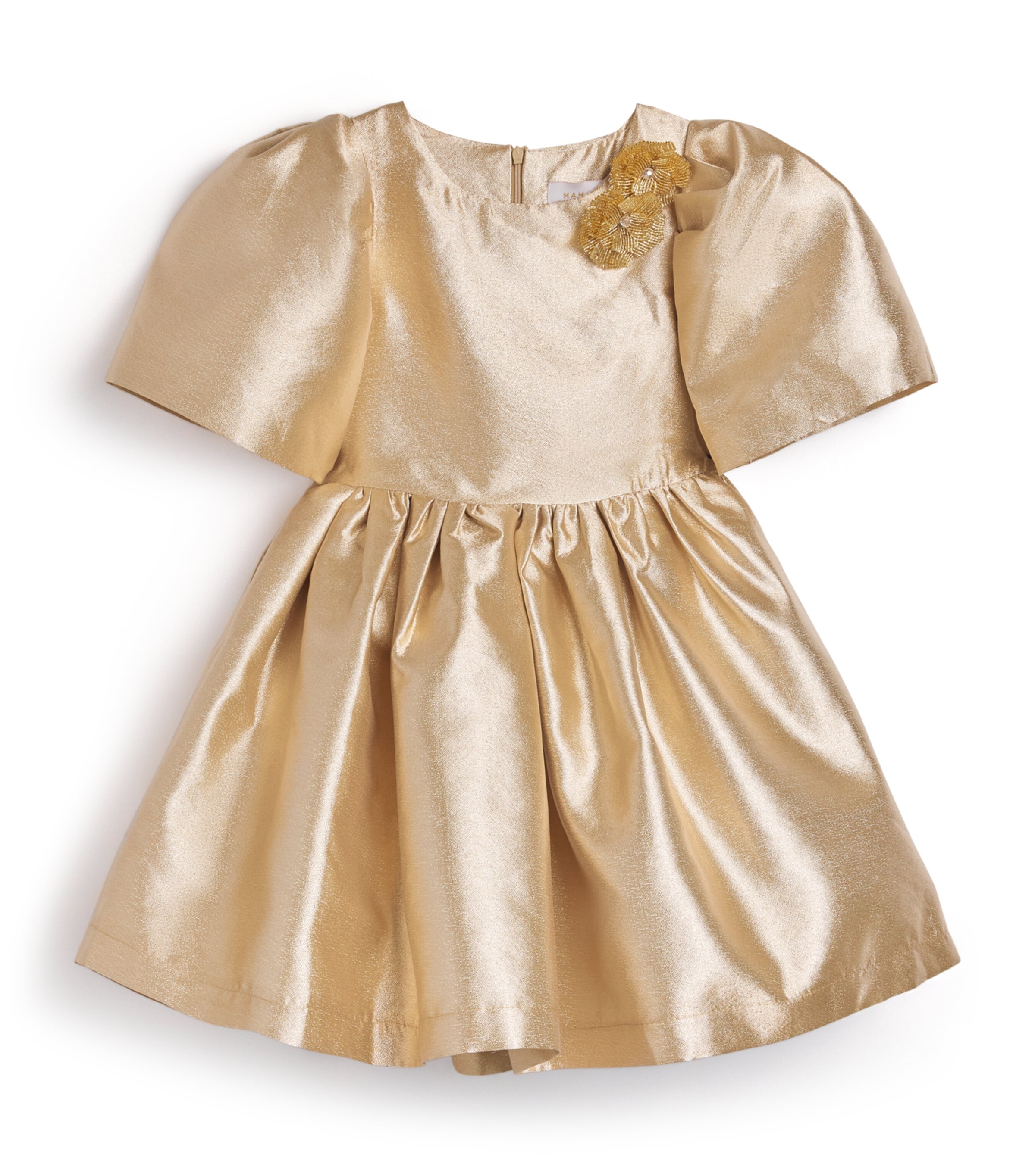 Metallic Floral-Embellished Dress (3-12 Years)
