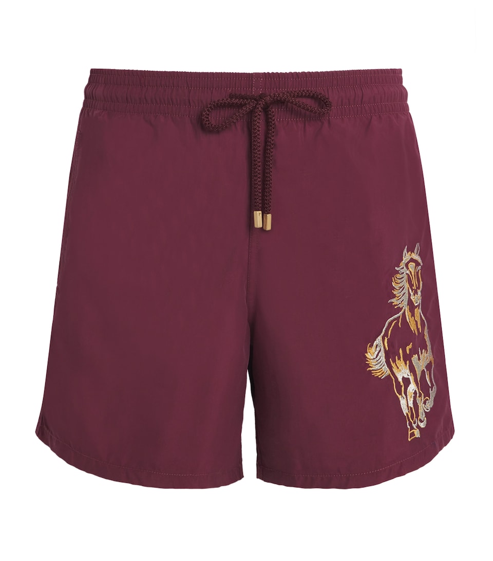 Embroidered Motu Swim Shorts