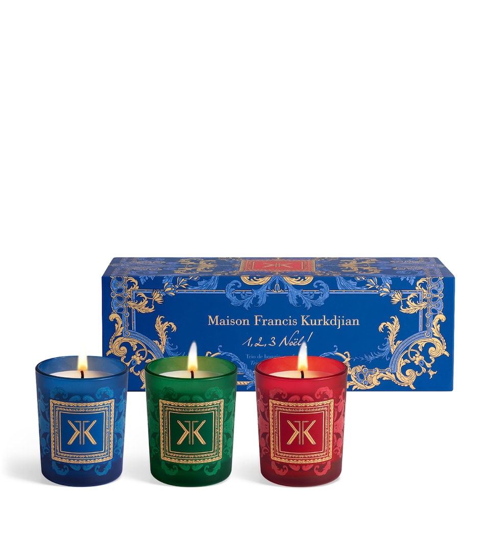 Maison Francis Kurkdjian 1, 2, 3 Noël! Scented Candle Set (3 x 75g)