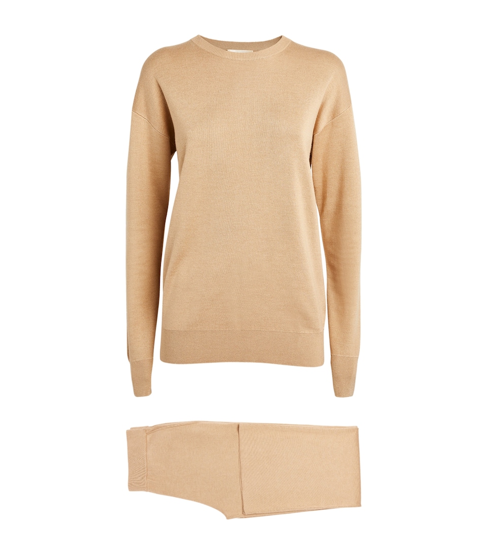 Olivia von Halle Womens Silk-Cashmere Carmel Tracksuit Shanghai
