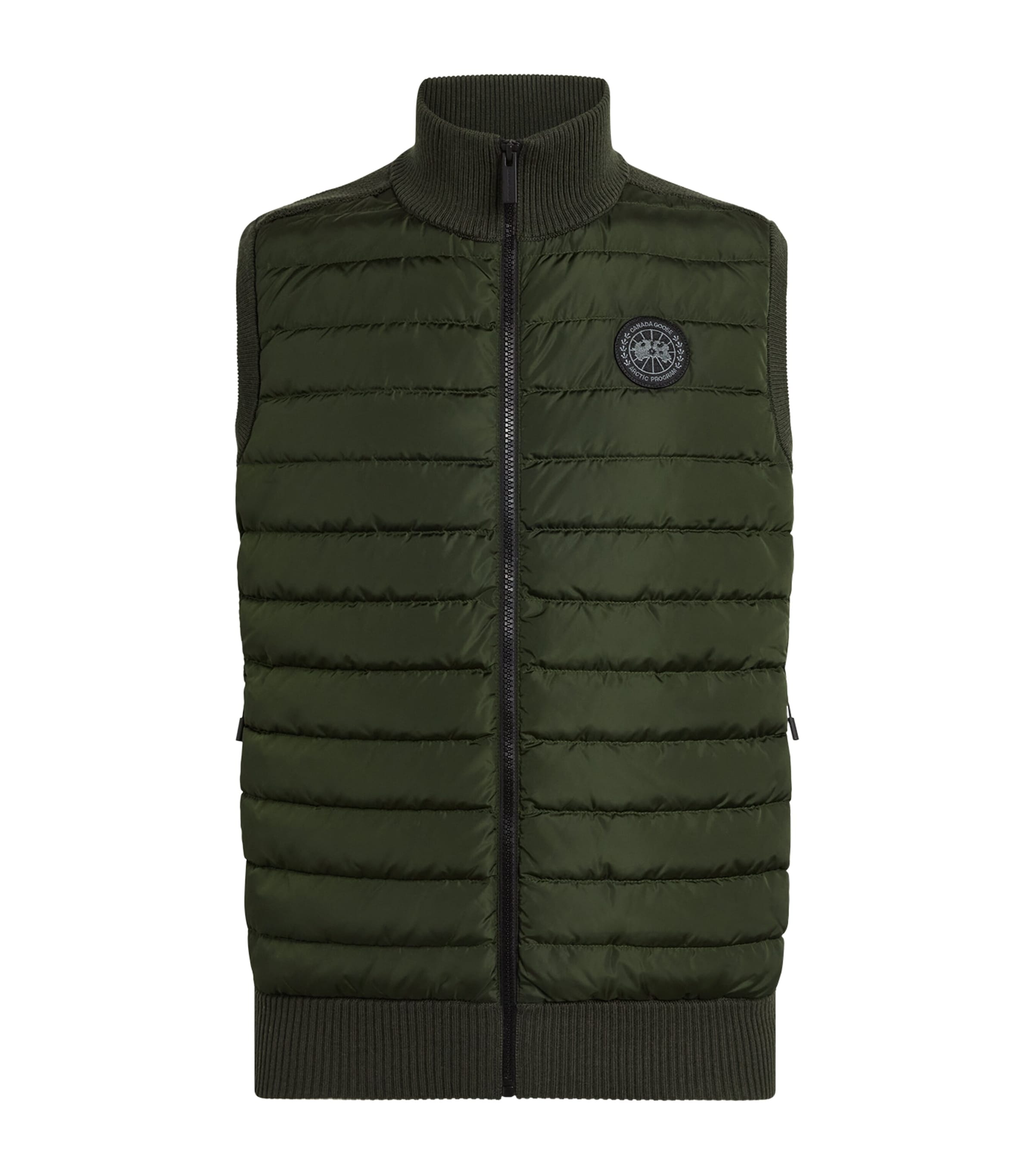 Canada Goose Mens Down Hybridge Gilet Moss Khaki