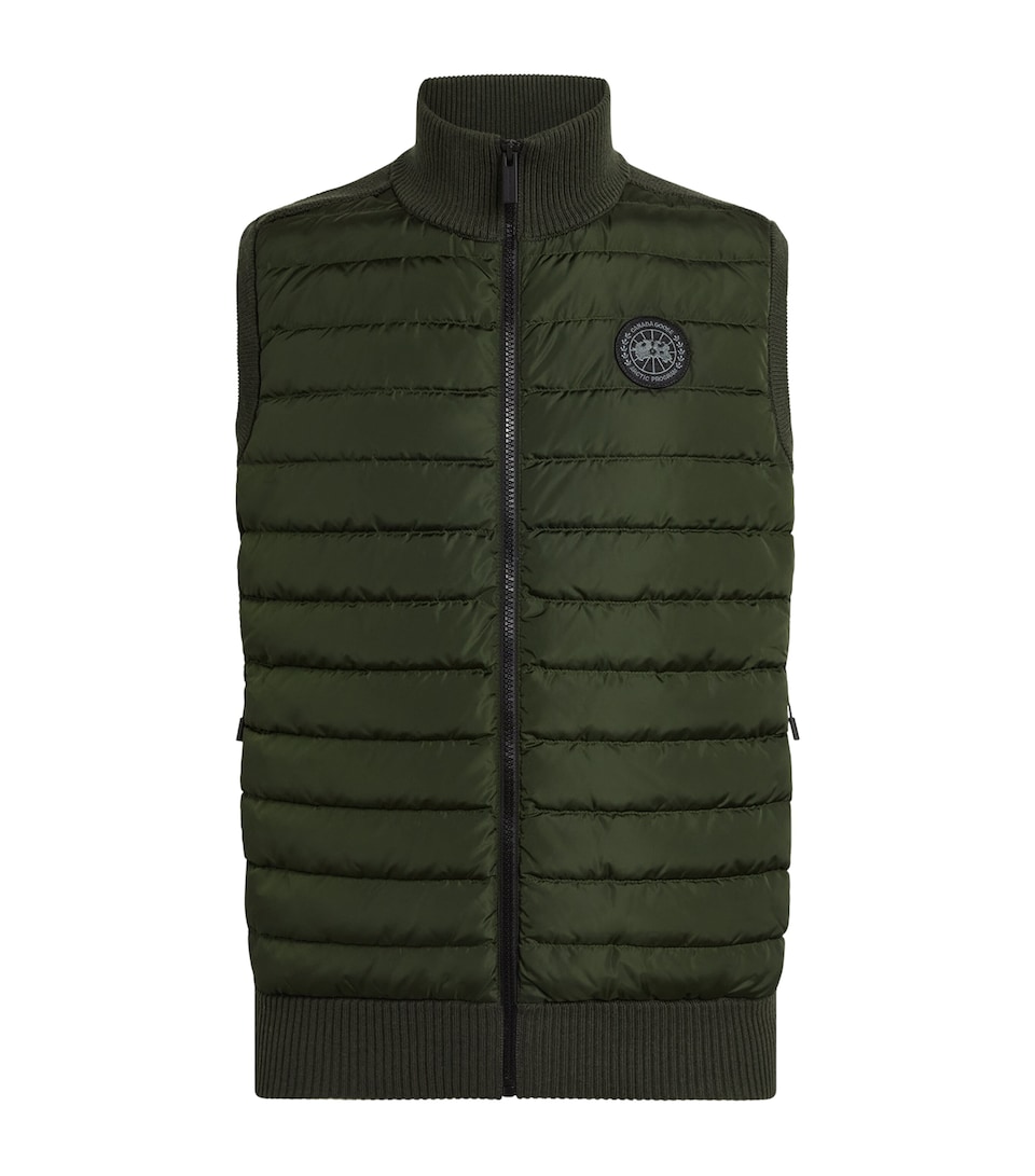 Canada Goose Mens Down Hybridge Gilet Moss Khaki