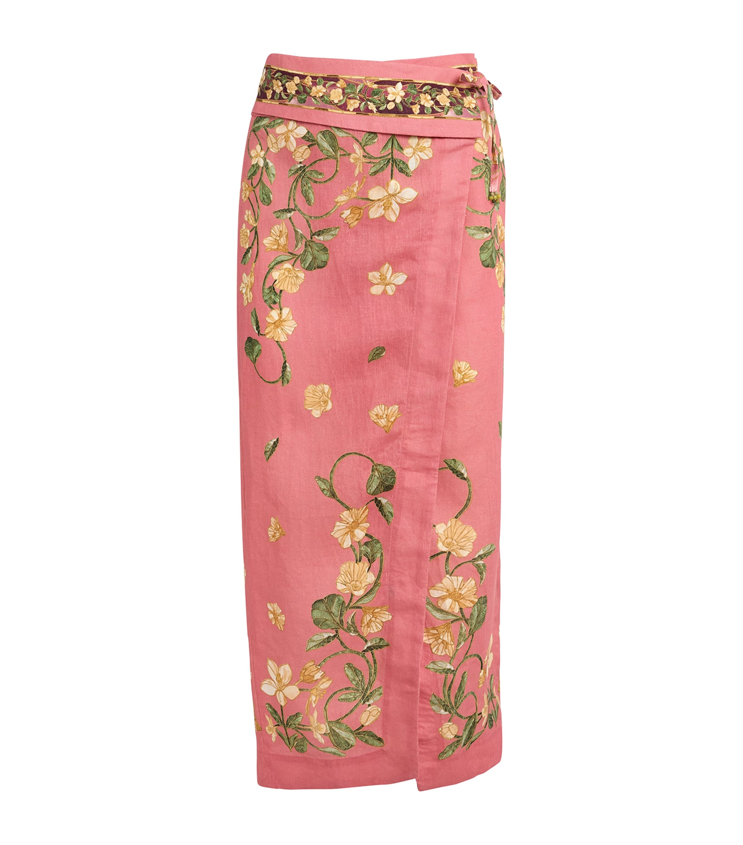 Agua By Agua Bendita Womens Linen Floral Tierra Pareo