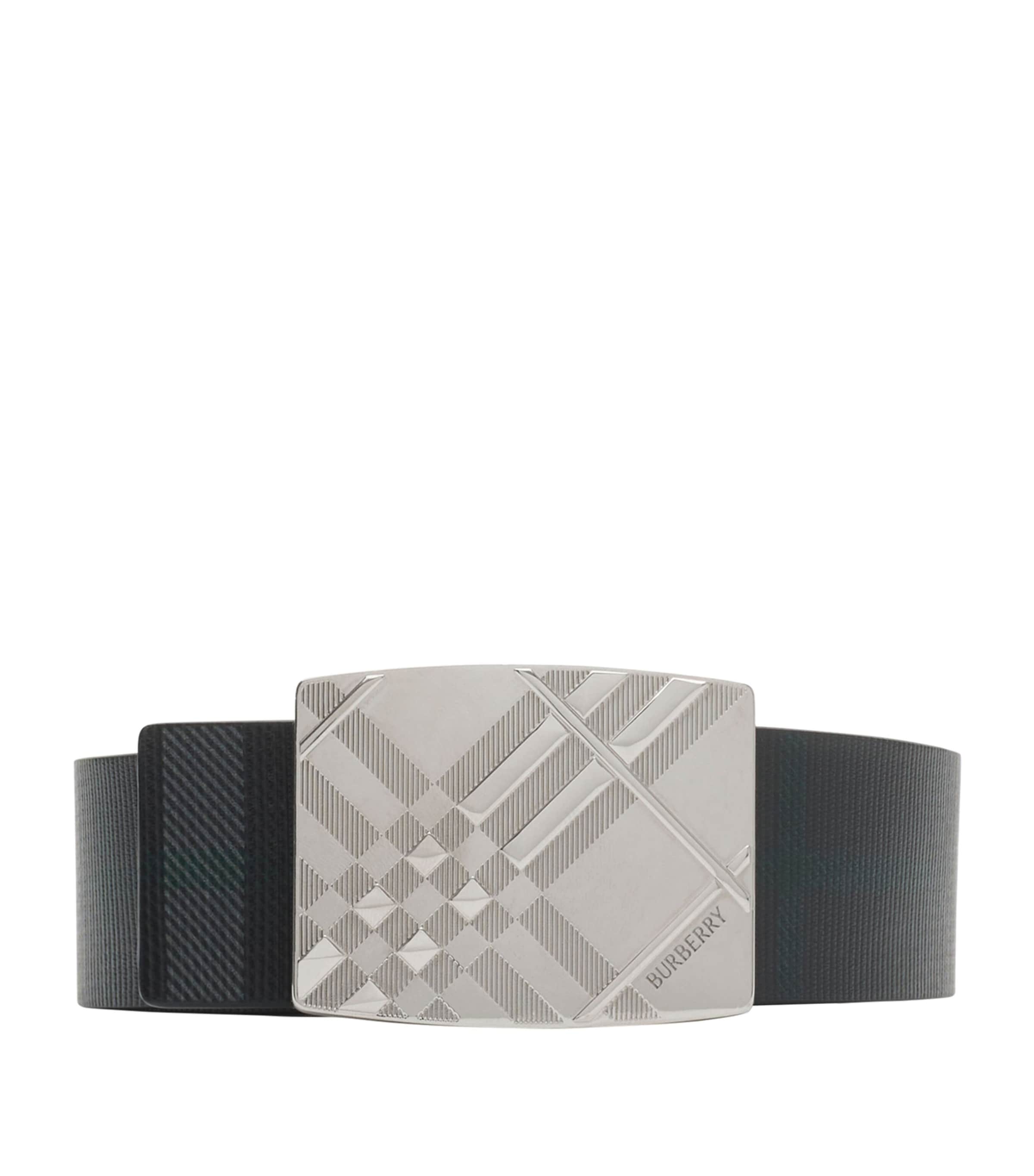 Leather Check Reversible Belt