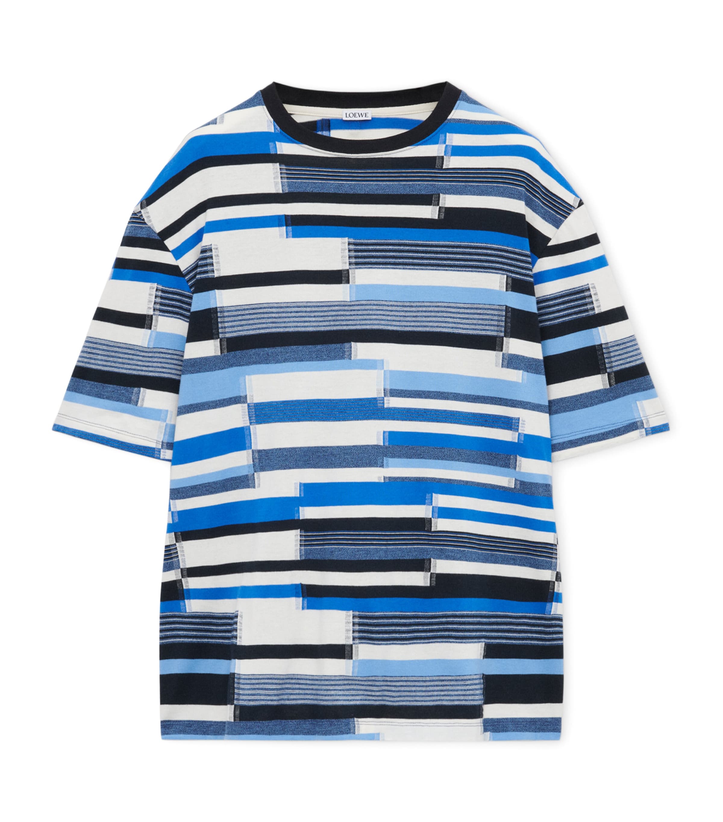 Cotton-Blend Geometric T-Shirt