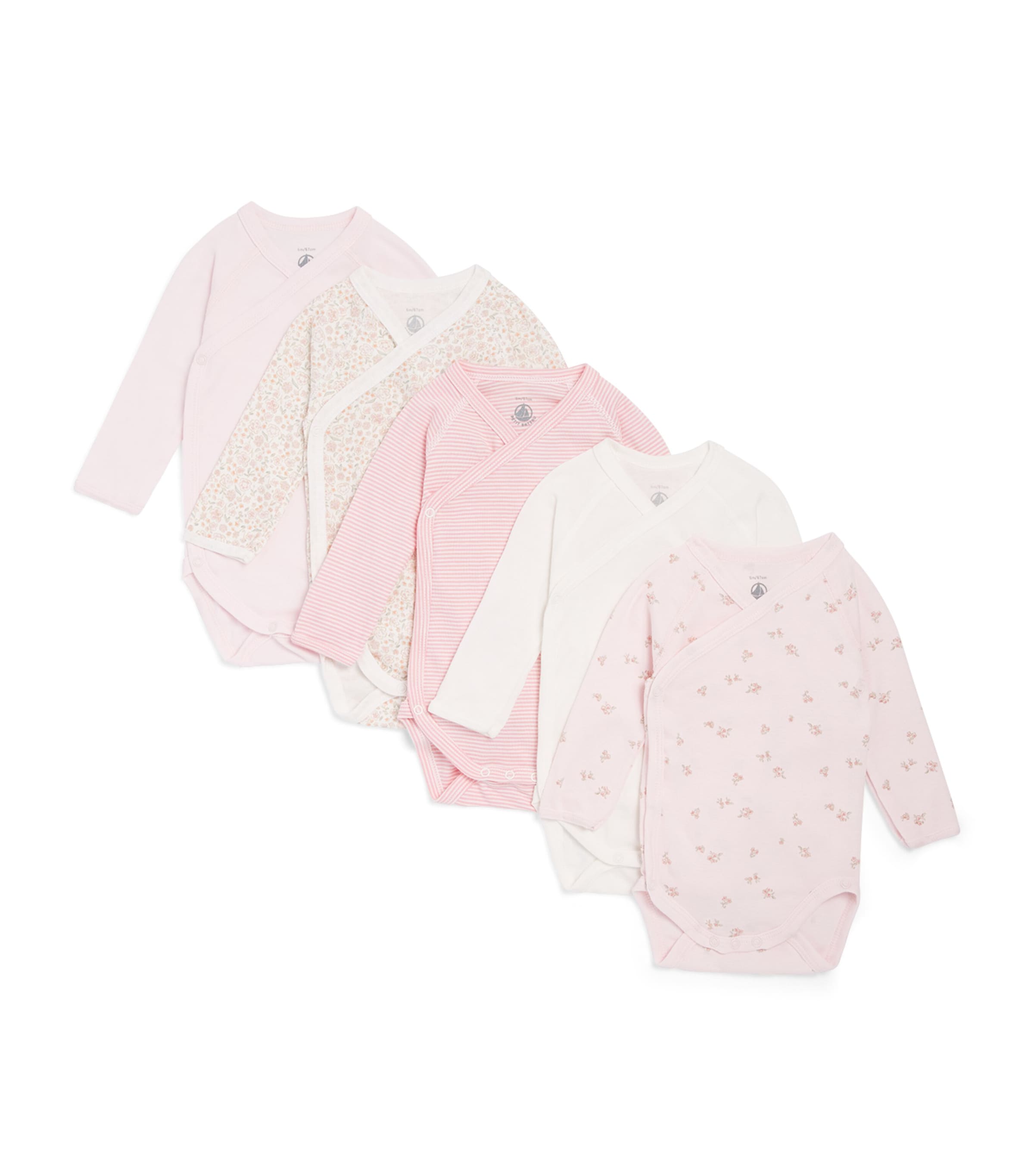 Petit Bateau Set of 5 Bodysuits (Newborn – 12 Months) Variante