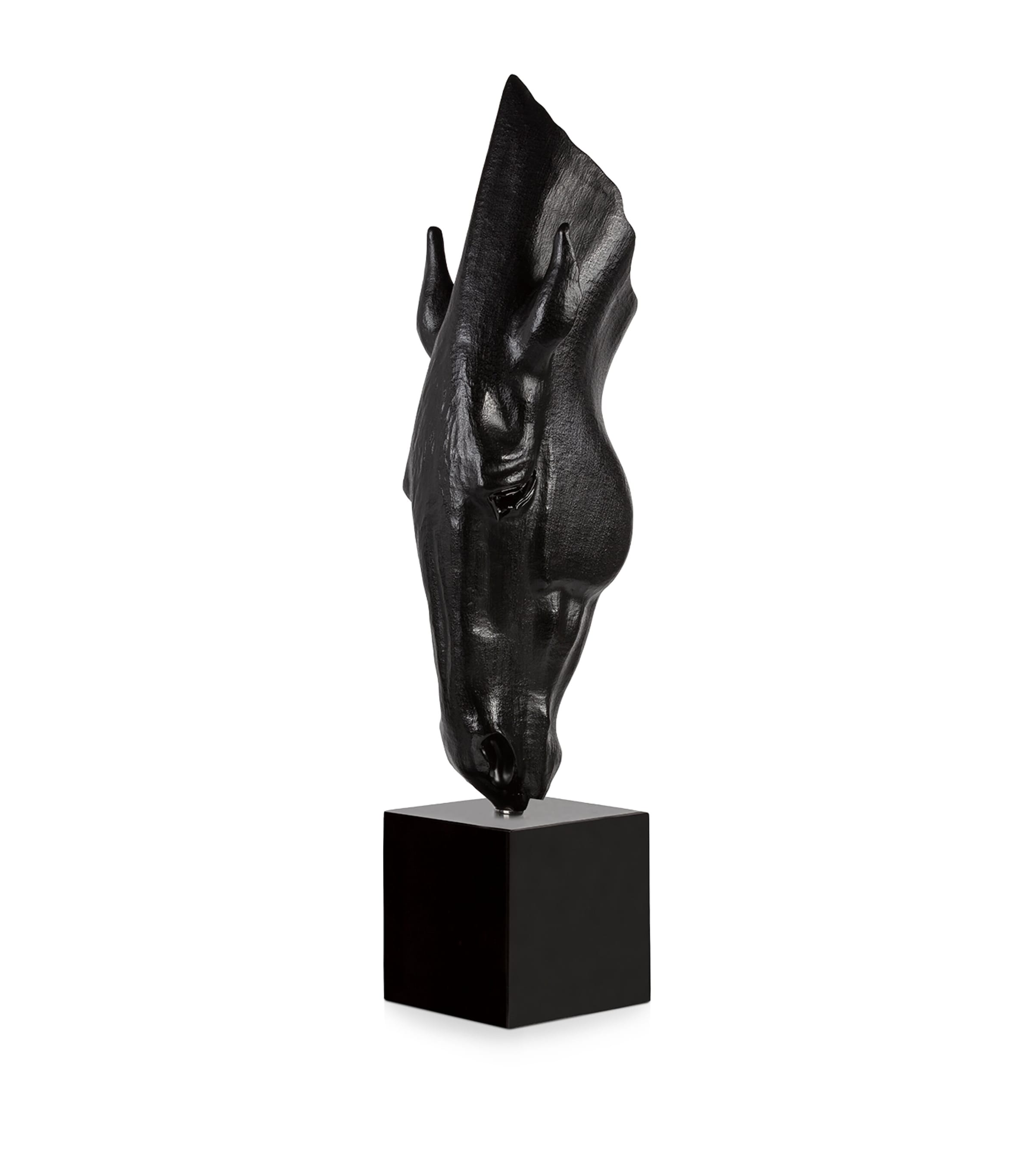Lalique x Nic Fiddian-Green Crystal Still Water Sculpture Noir