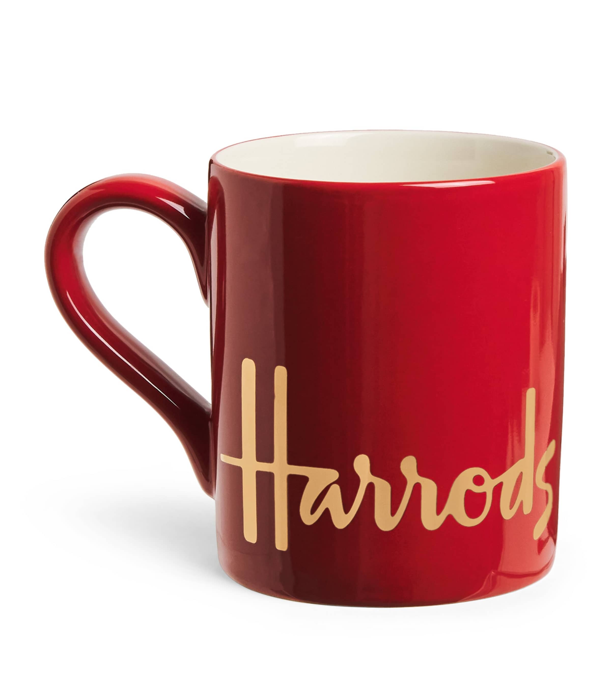 Harrods Logo Mug Oxblood Red