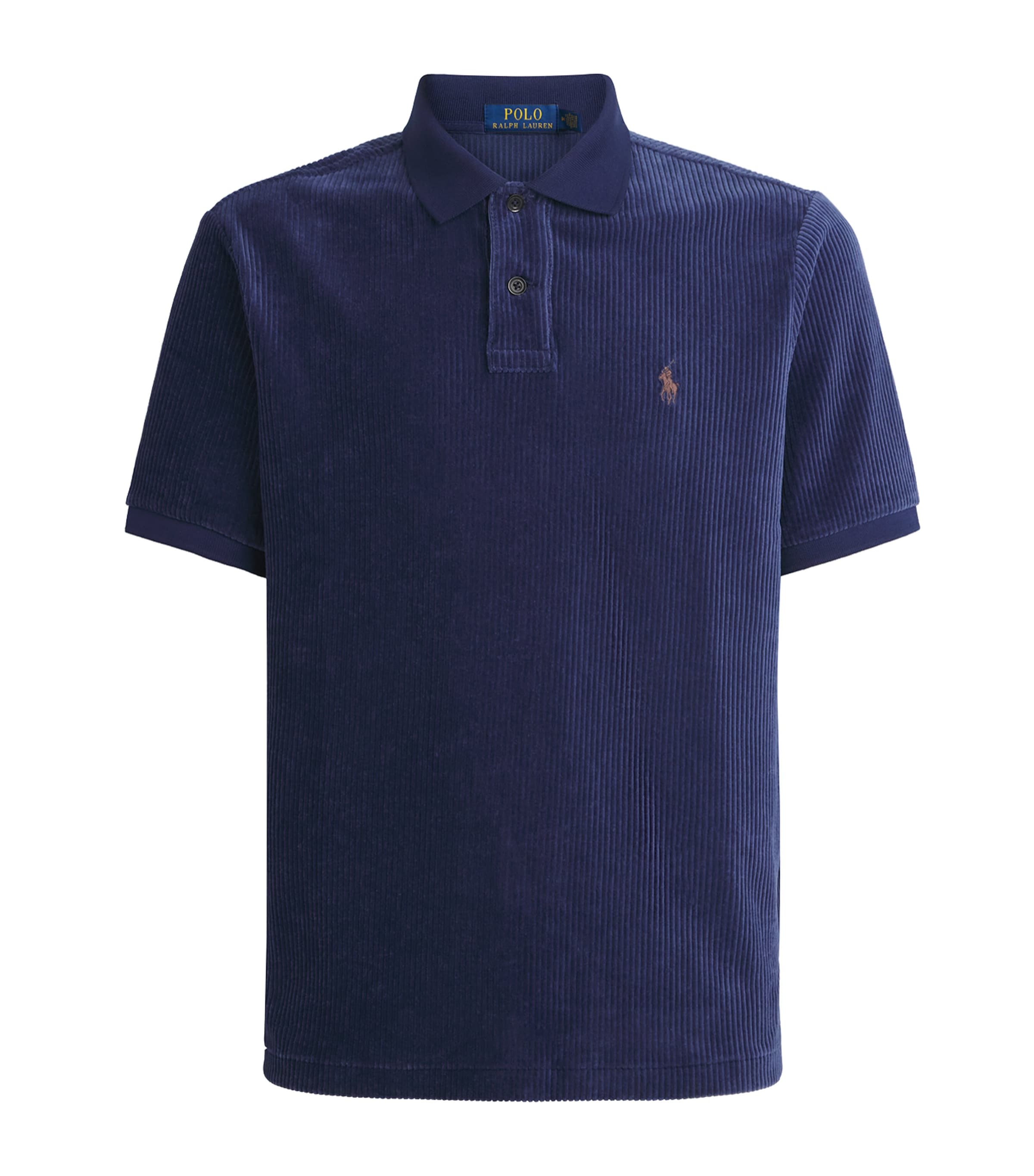 Polo Ralph Lauren Mens Corduroy Polo Pony Polo Shirt Newport Navy
