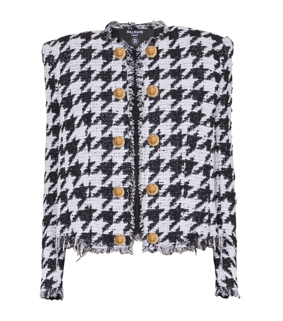 Tweed Houndstooth Jacket