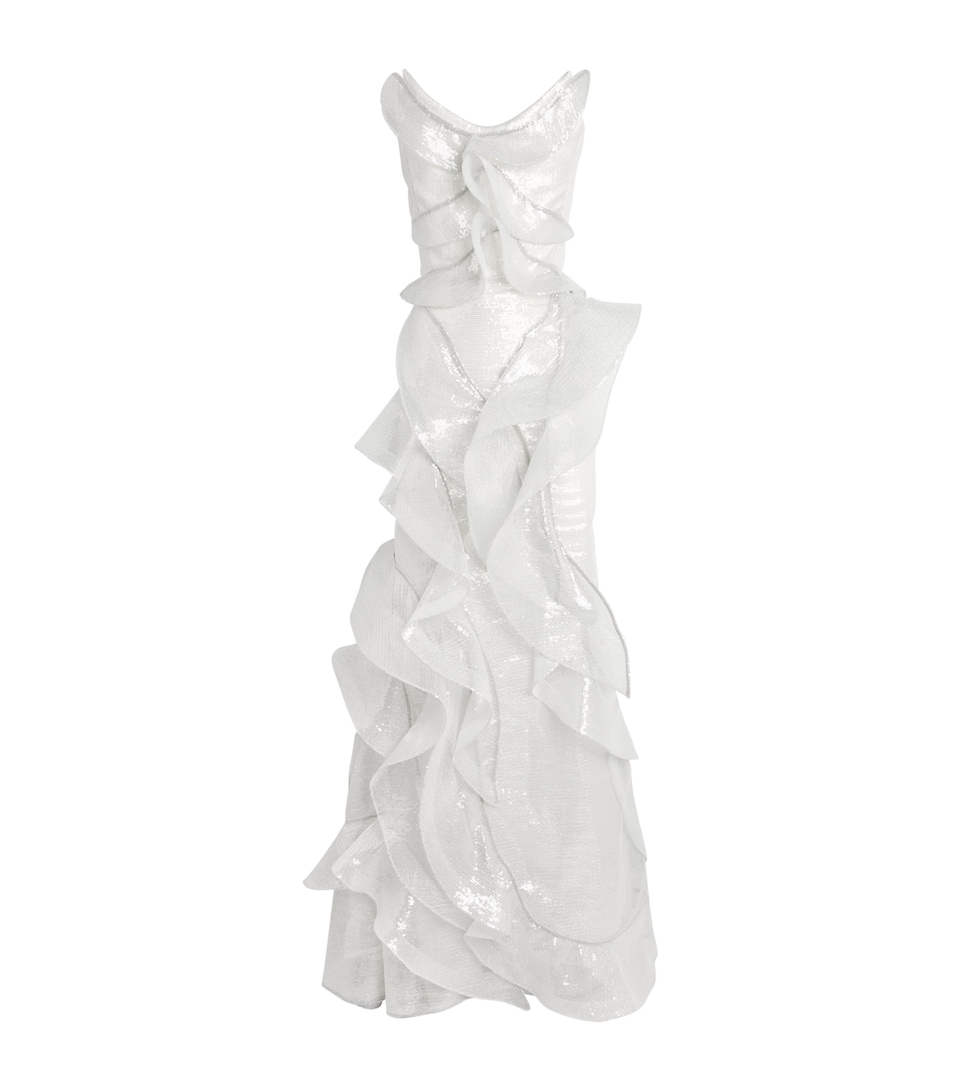 Sequinned Refraction Gown