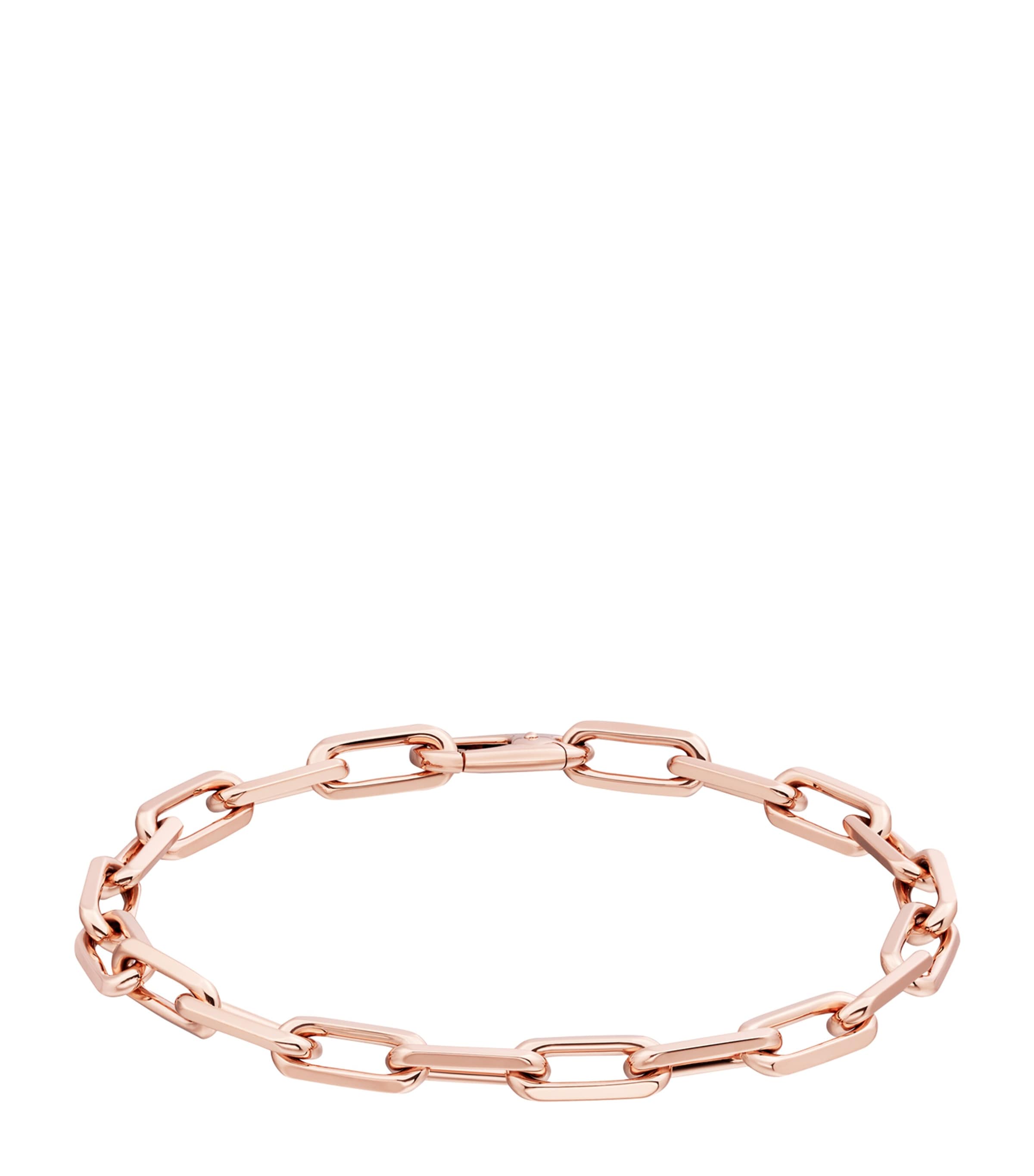 Medium Rose Gold Santos de Cartier Chain Bracelet