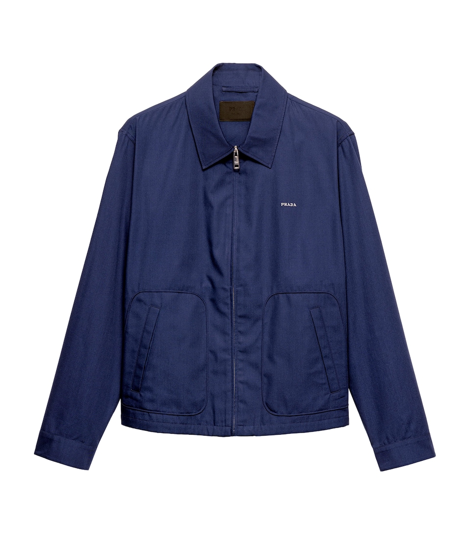 Prada Mens Technical Boxy Zip-Up Jacket
