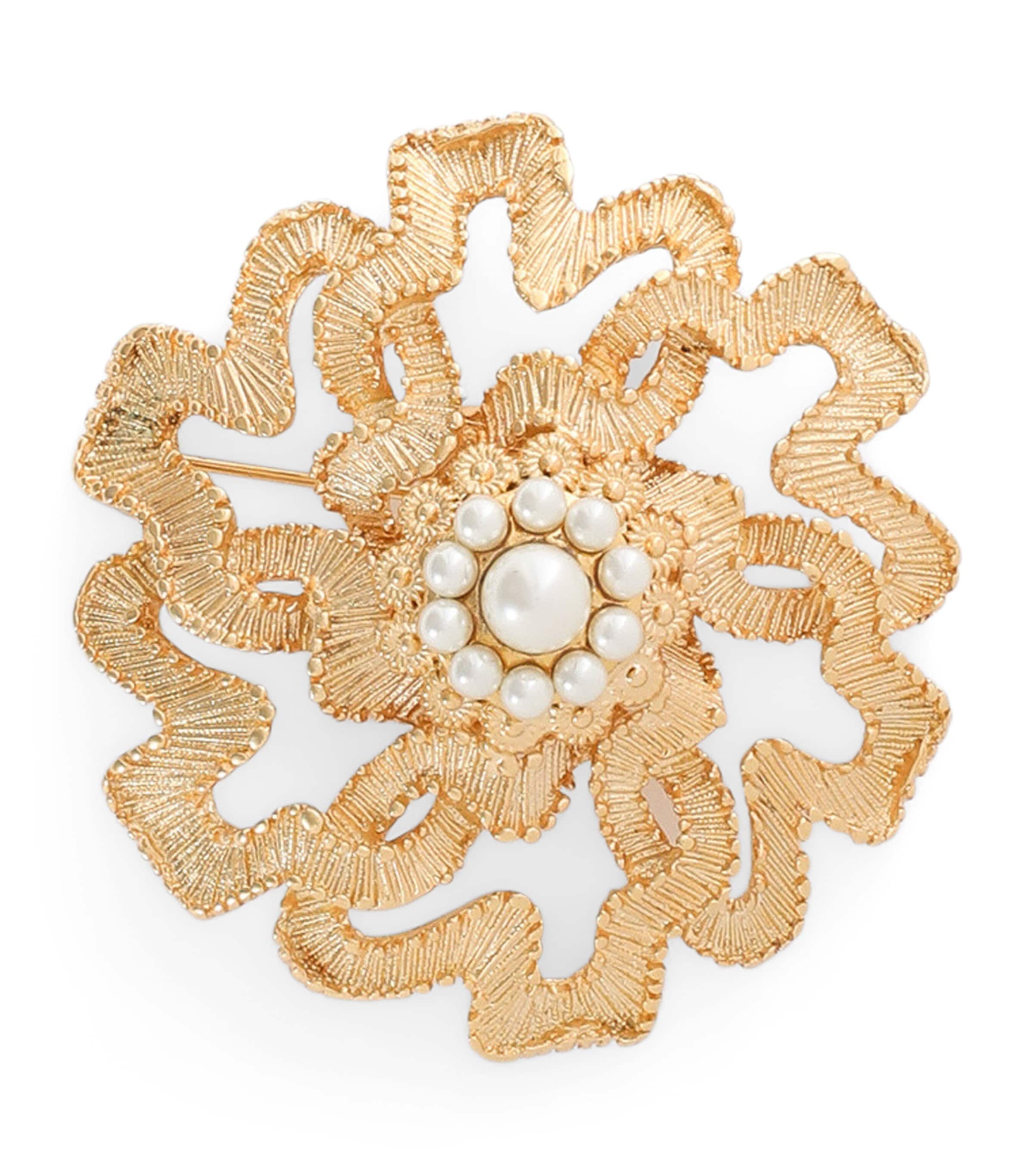 Dolce&Gabbana Sicilian Gentleman Brooch Gold