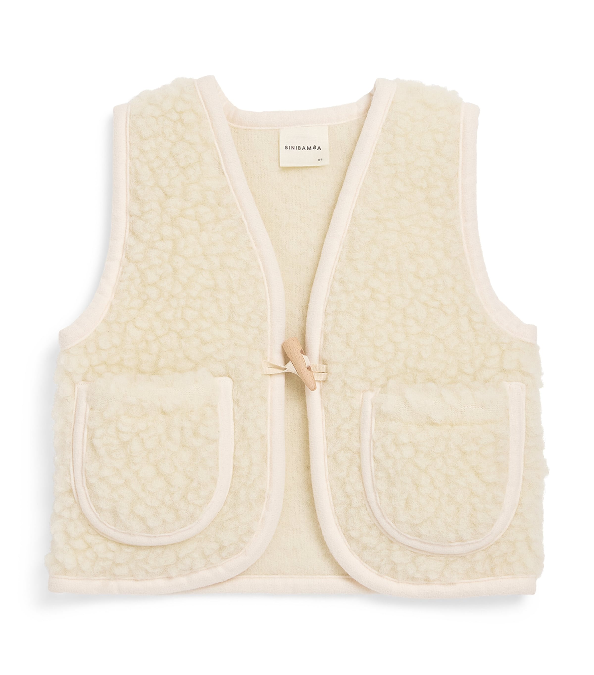 Binibamba Merino Wool Gilet (2-4 Years) Milk