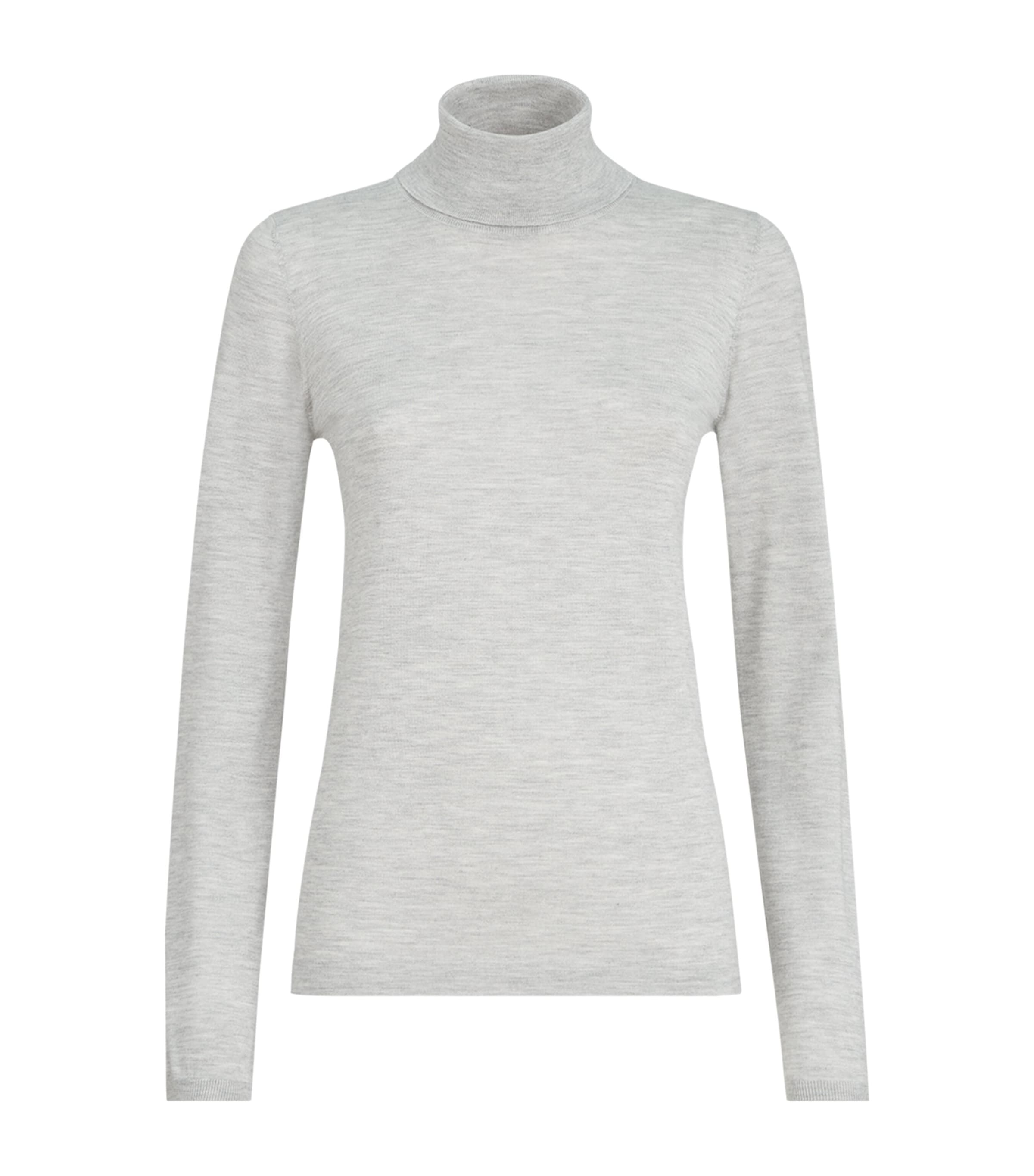 Brunello Cucinelli Womens Cashmere-Silk Rollneck Sweater