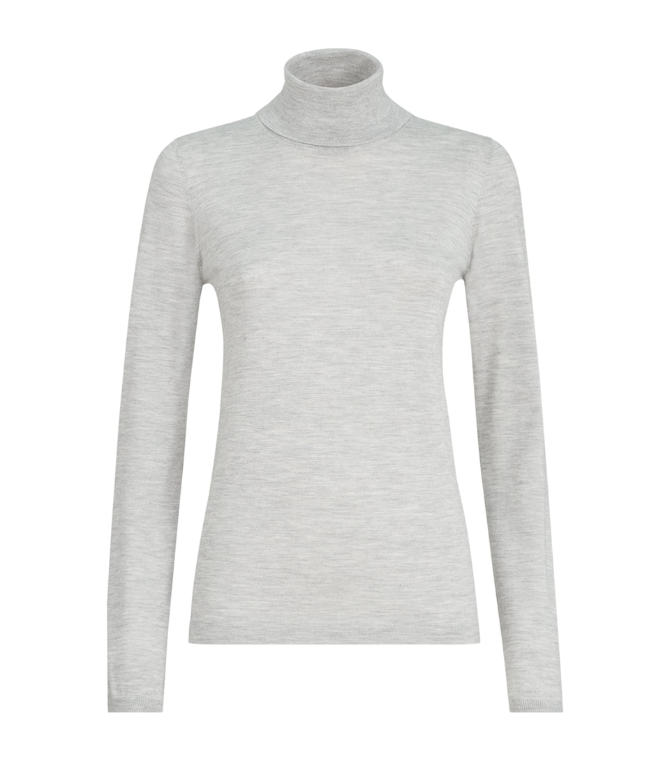 Brunello Cucinelli Womens Cashmere-Silk Rollneck Sweater