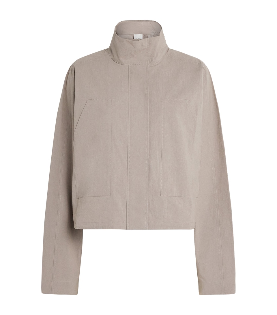 St. Agni Womens Stretch-Organic Cotton Carpenter Jacket Grey Stone