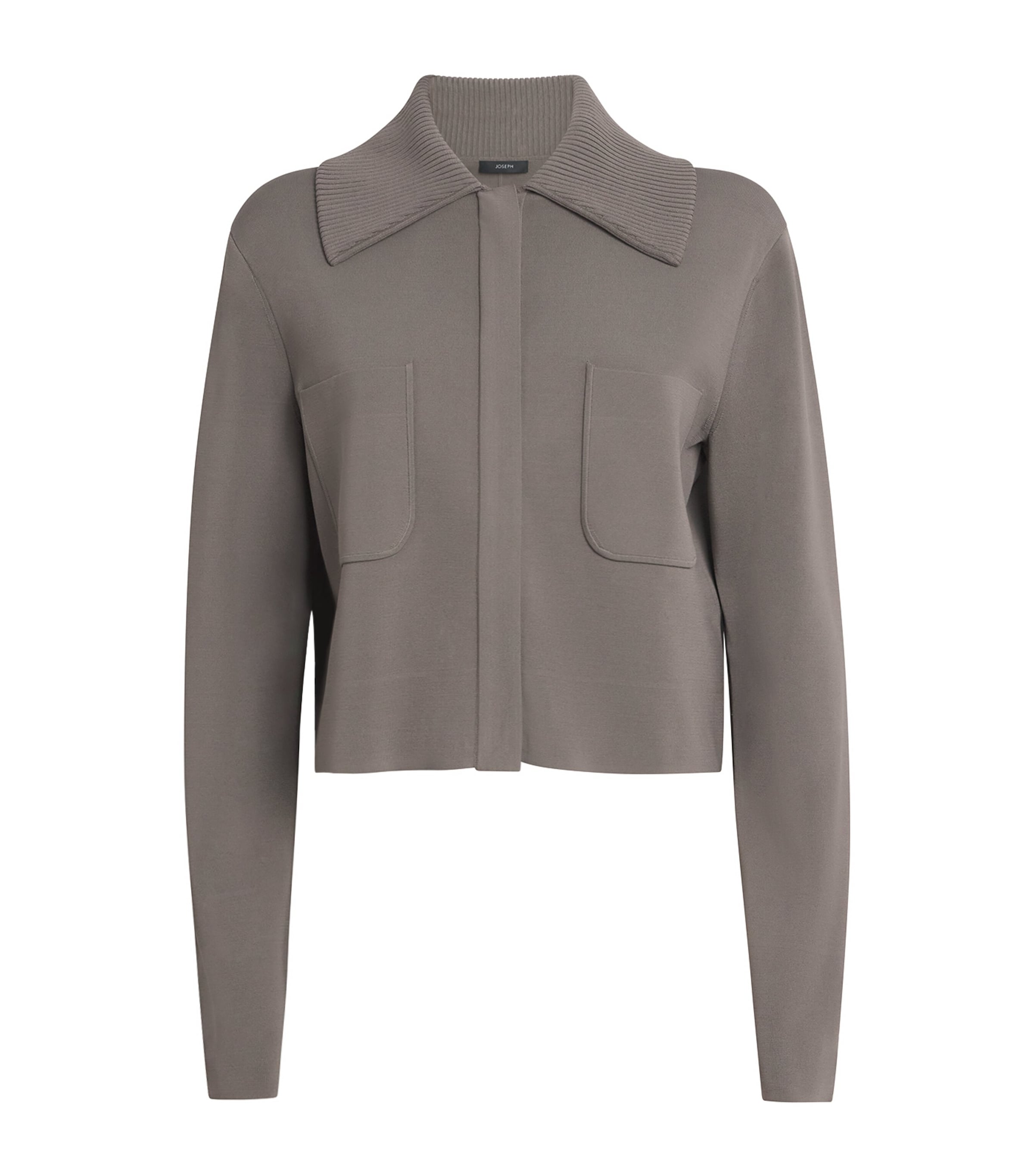 Milano-Knit Collared Jacket