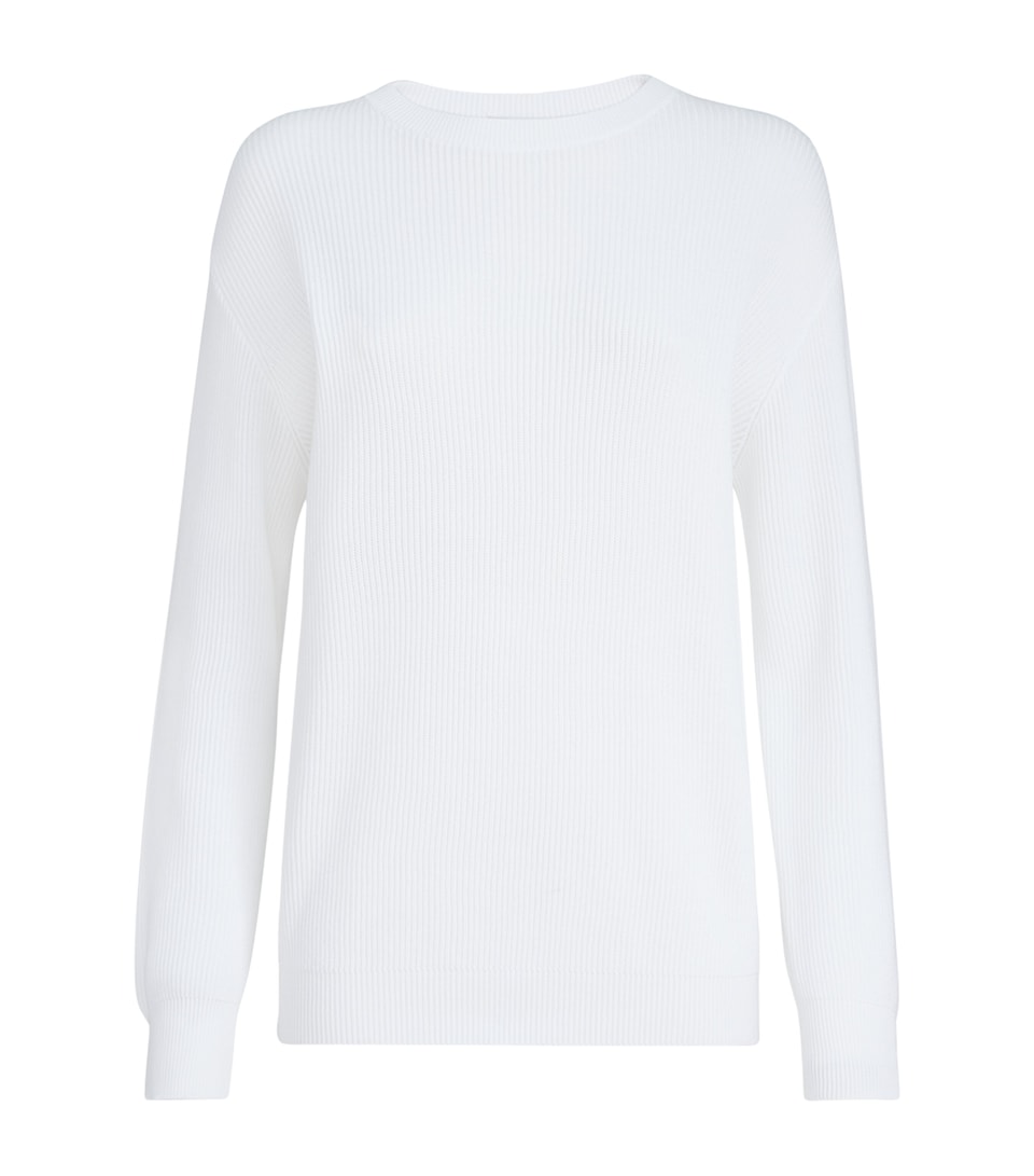Brunello Cucinelli Womens Cotton Monili-Detail Sweater