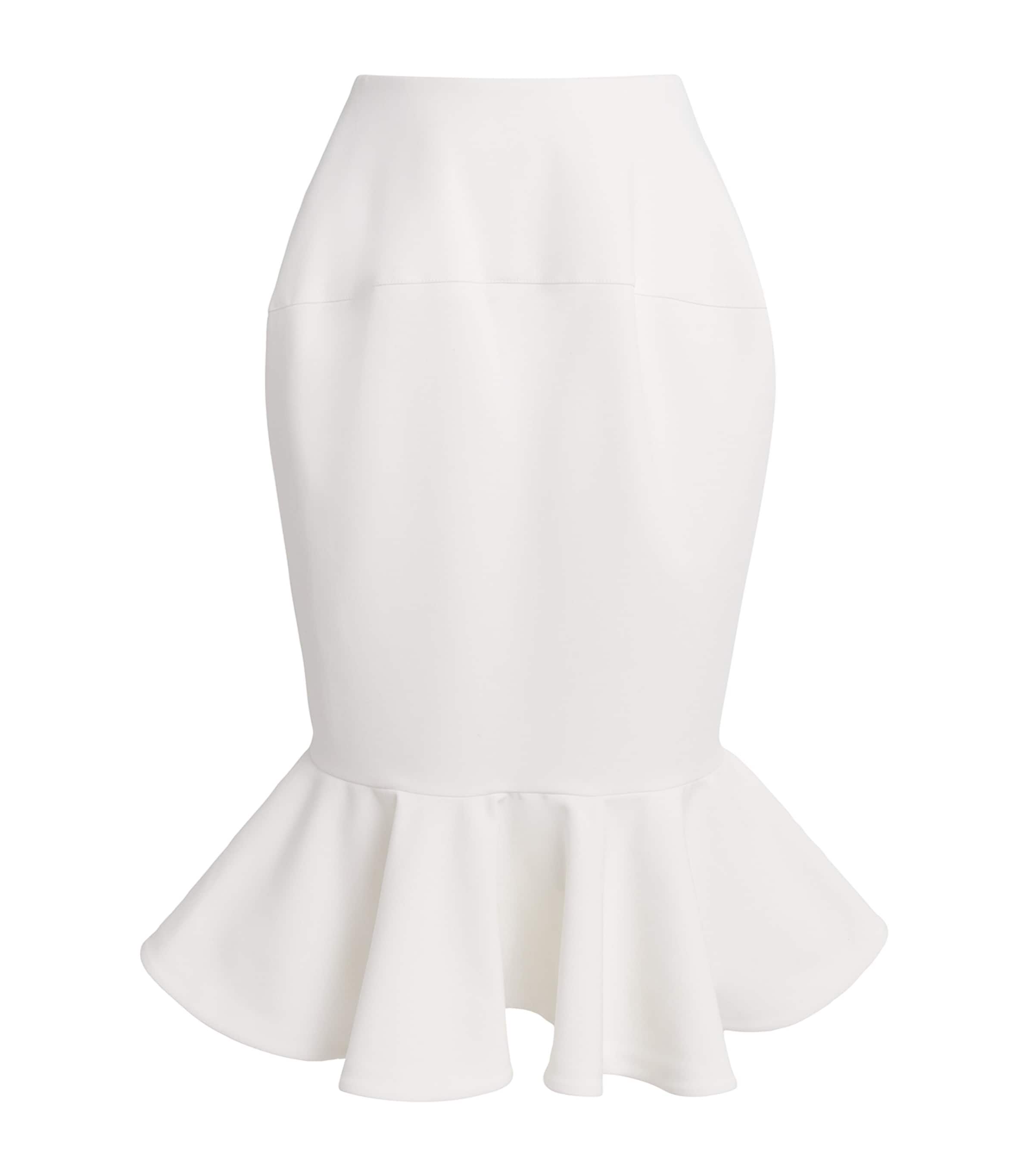 Jacquemus Womens La Palmier Midi Skirt White