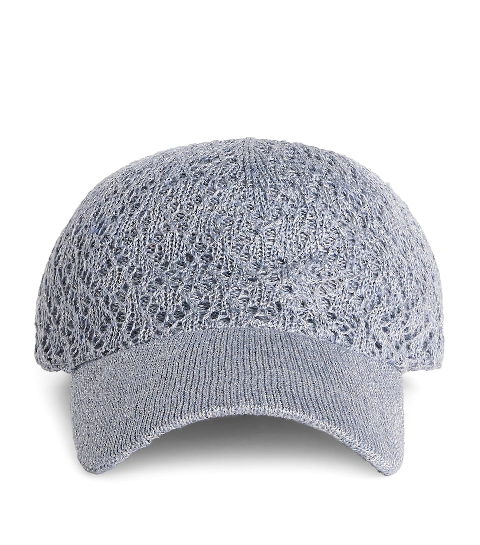Eleventy Linen-Silk-Blend Baseball Cap Nuvola