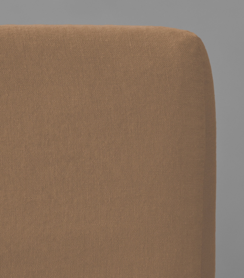 Society Limonta Linen Canyon Rem Super King Fitted Sheet (180cm x 200cm) Canyon