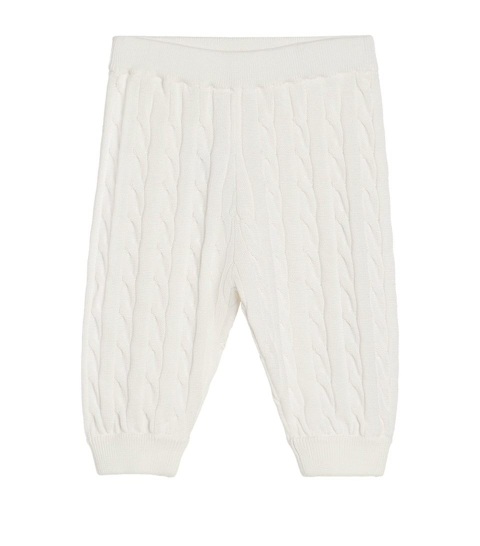 Brunello Cucinelli Kids Cable-Knit Baby Bernie Trousers (9 Months) White
