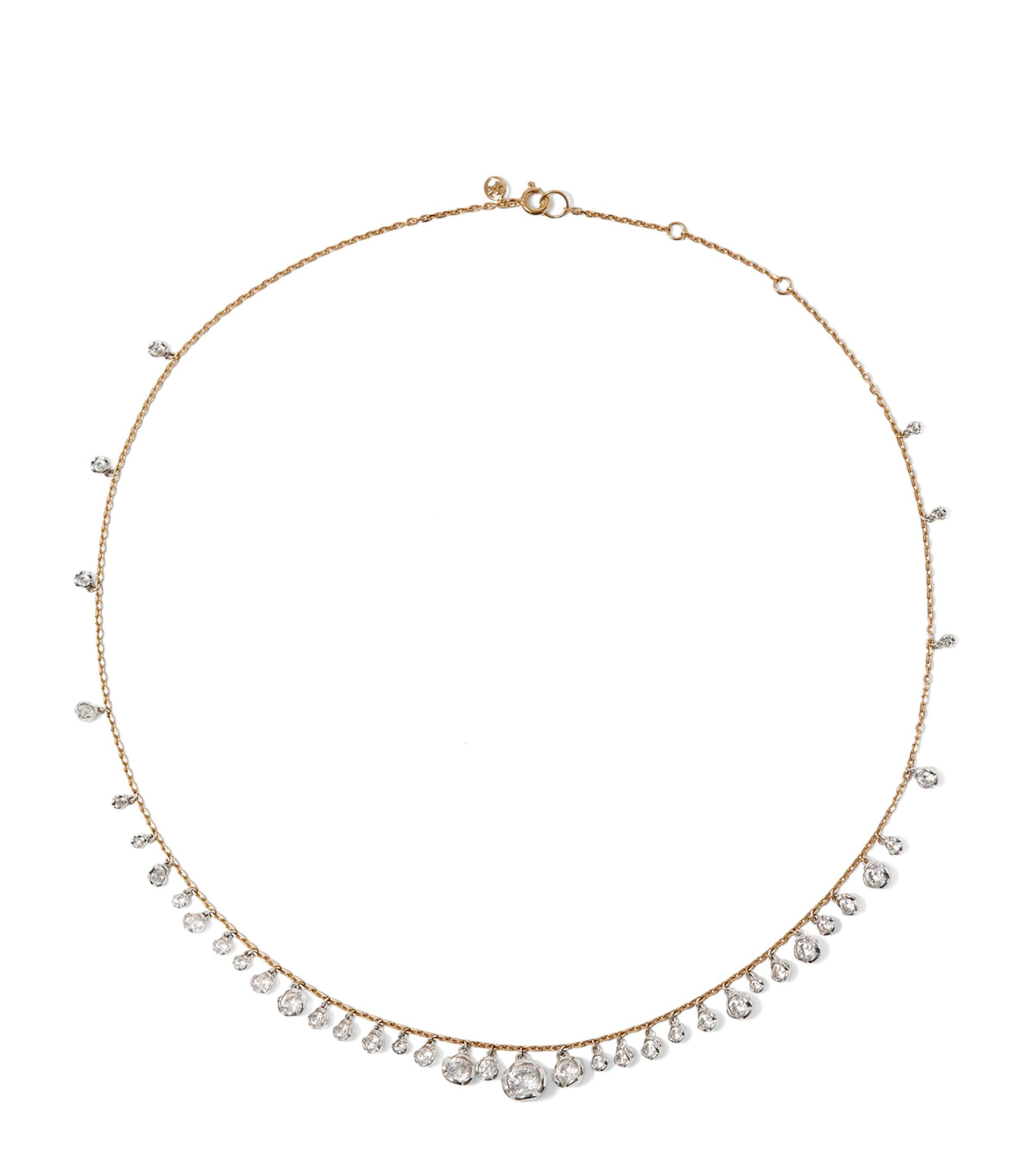 Annoushka Yellow Gold and Diamond Whoopsie Daisy Necklace