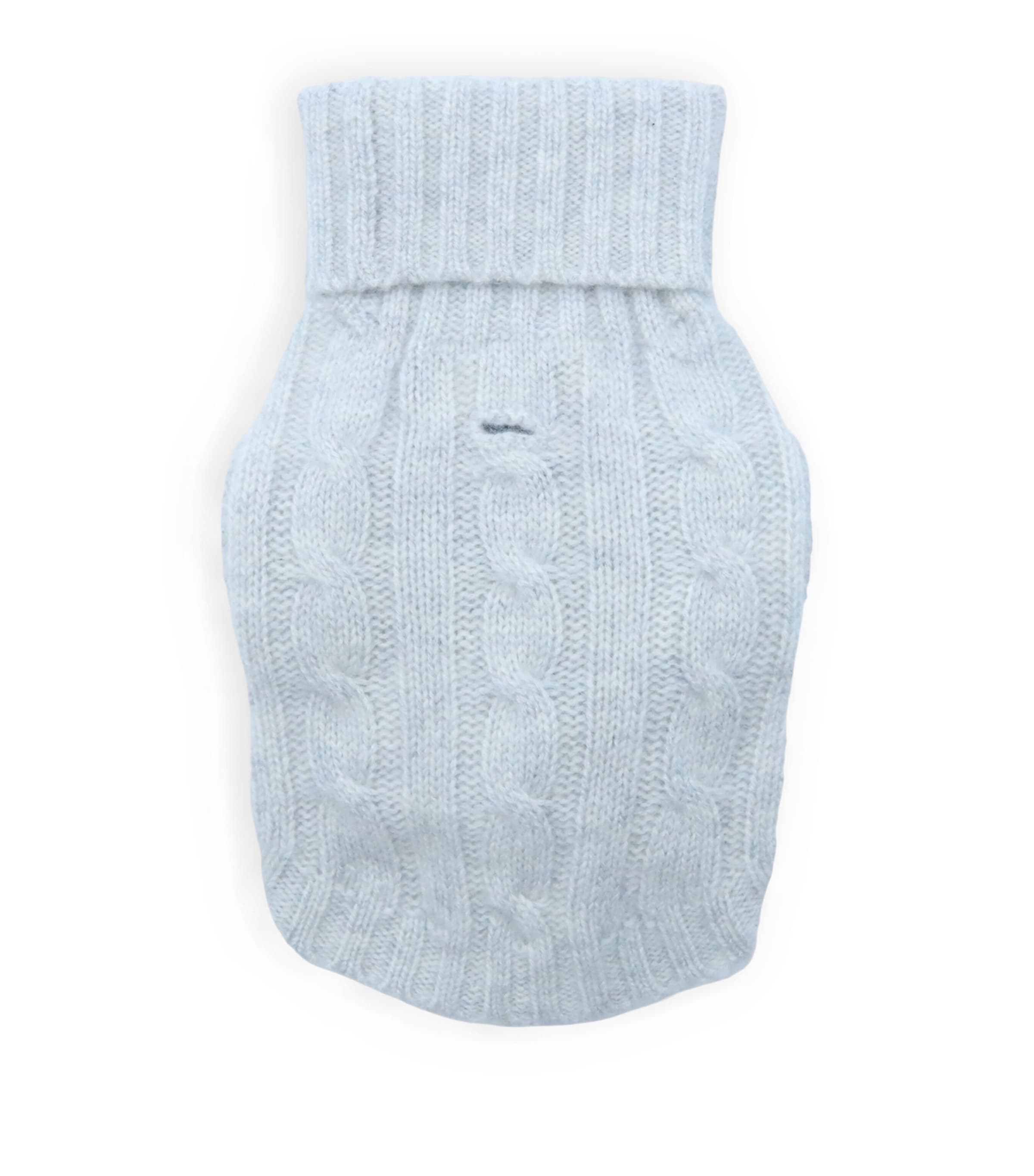 Cashmere Cable-Knit Dog Sweater (S)