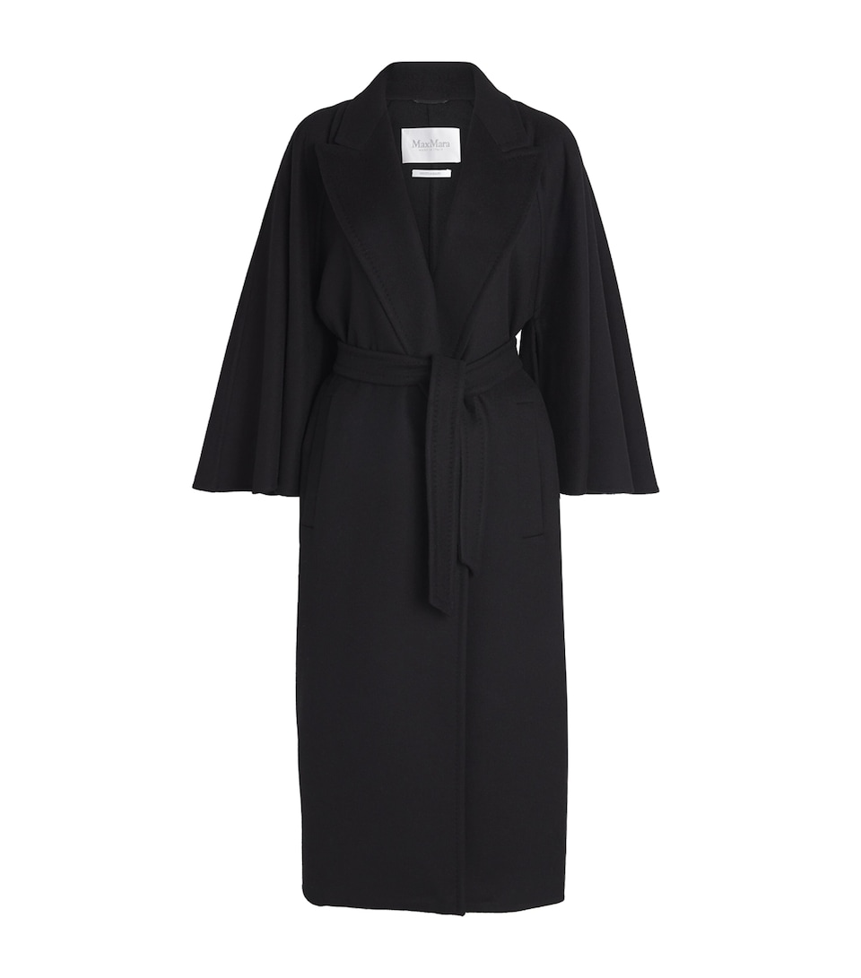 Cashmere-Wool Wrap Coat