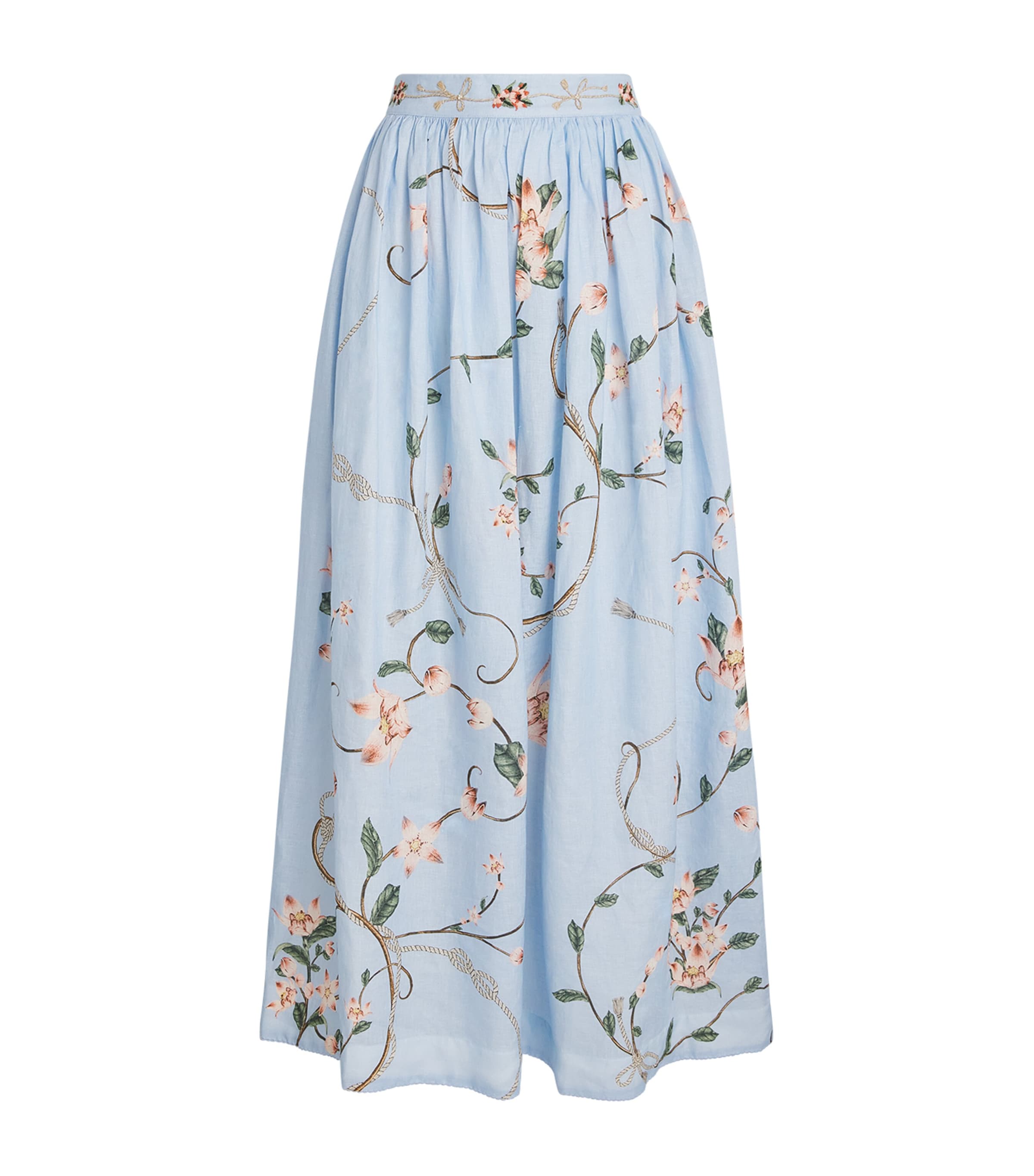 Agua By Agua Bendita Womens Cotton Tangelo Navegante Maxi Skirt