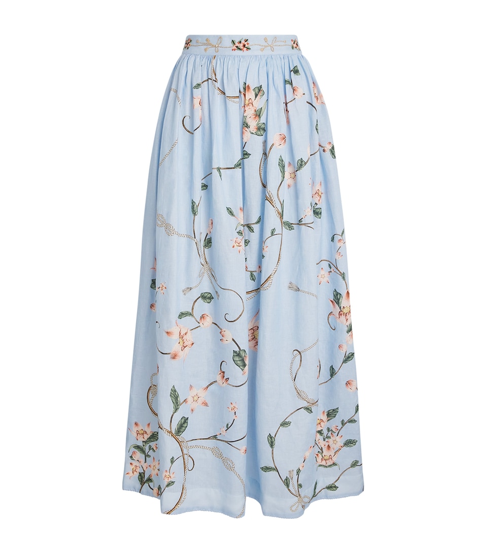 Agua By Agua Bendita Womens Cotton Tangelo Navegante Maxi Skirt