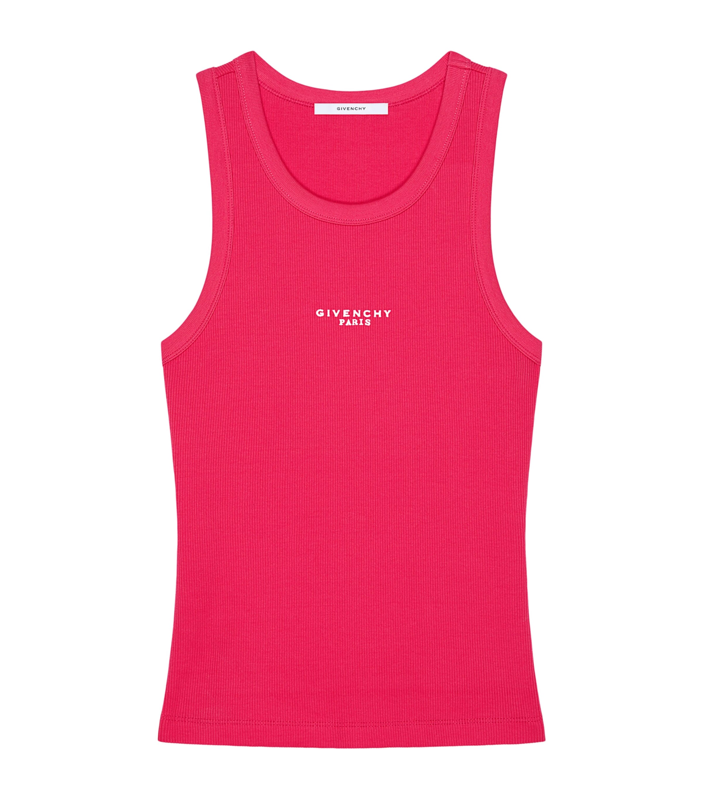 Givenchy Womens Stretch-Cotton Logo Tank Top