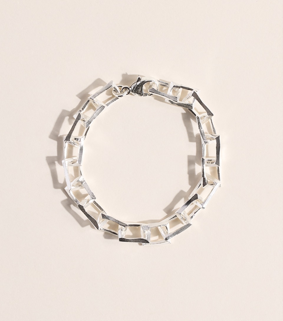 THE OUZE Sterling Silver Petite Bulk Bracelet Silver