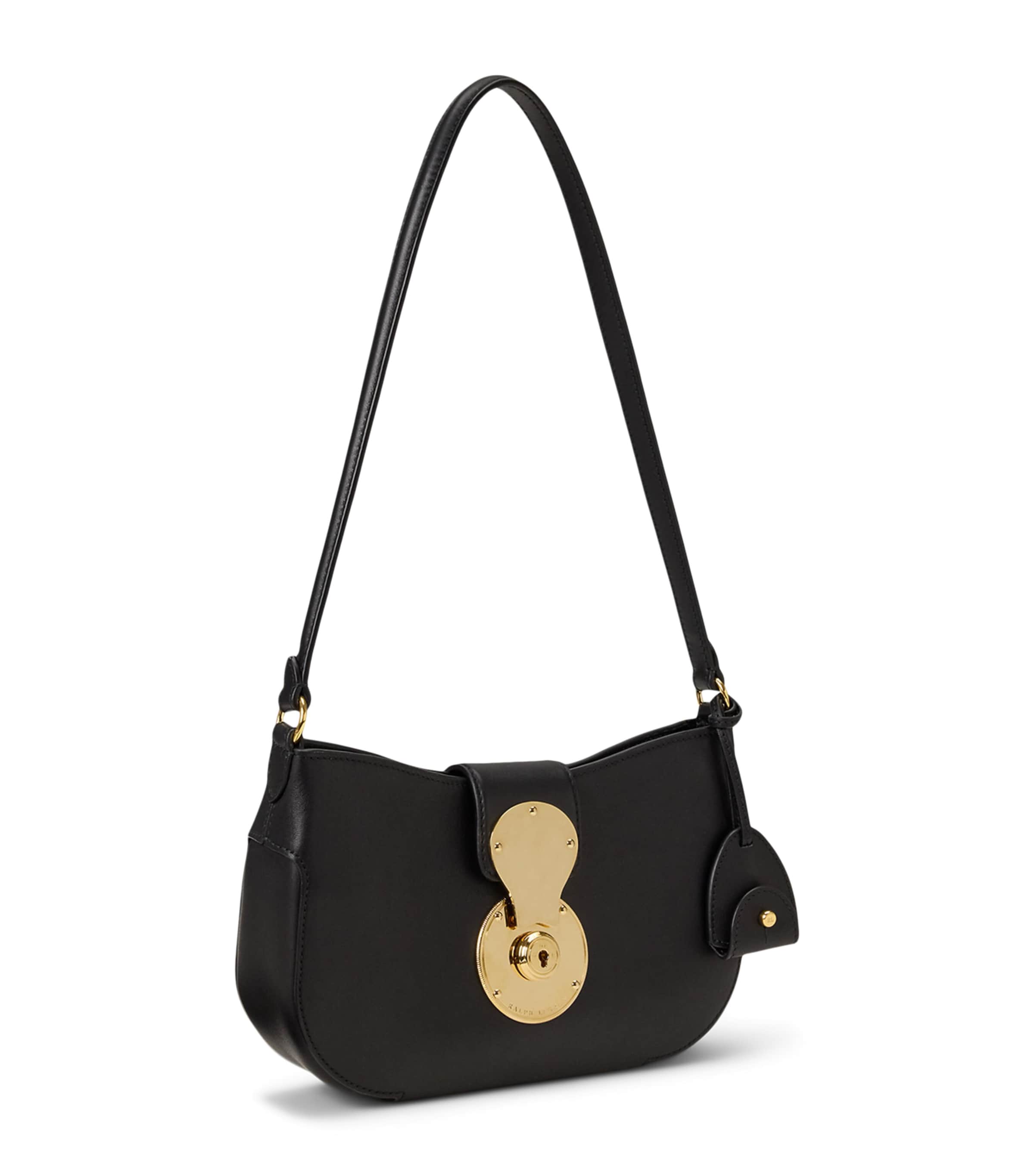 Ralph Lauren Collection Small Calfskin Ricky Shoulder Bag Black