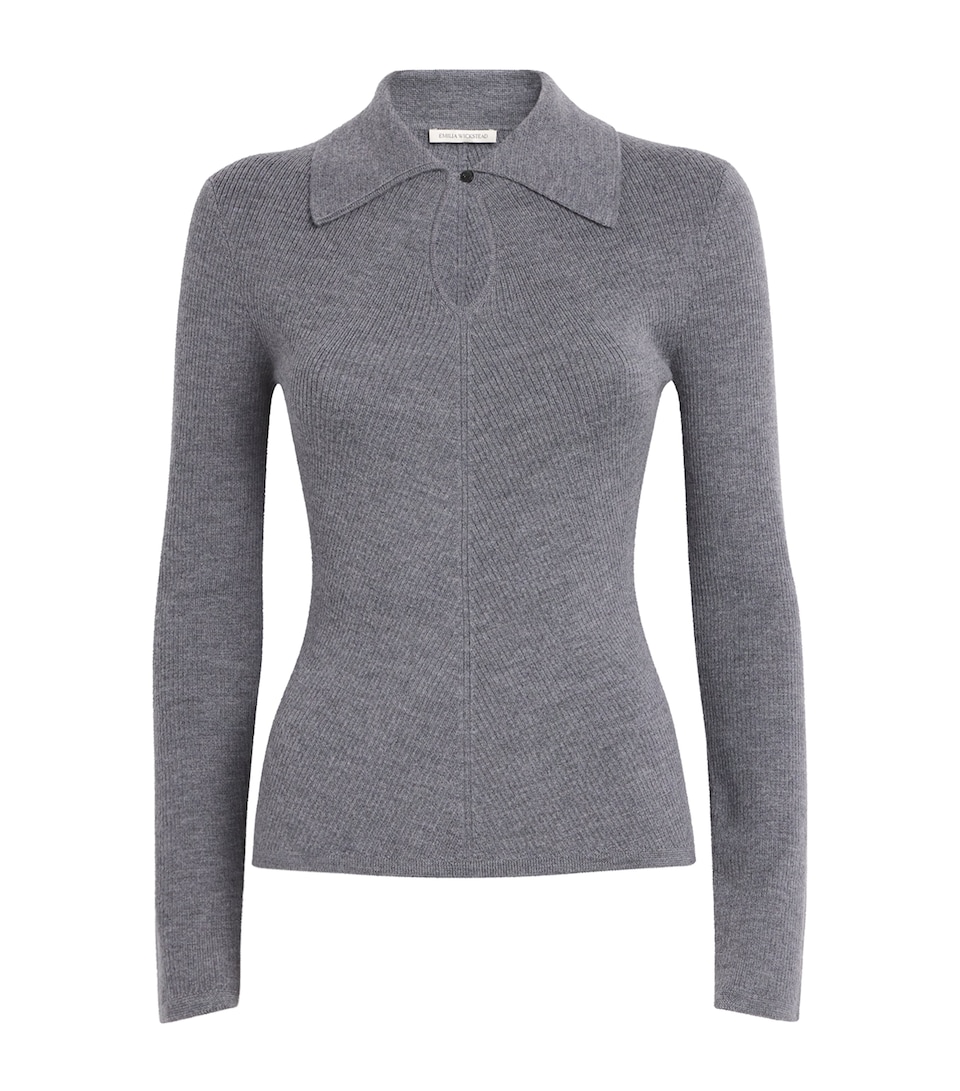 Wool Cashfeel Collared Sweater