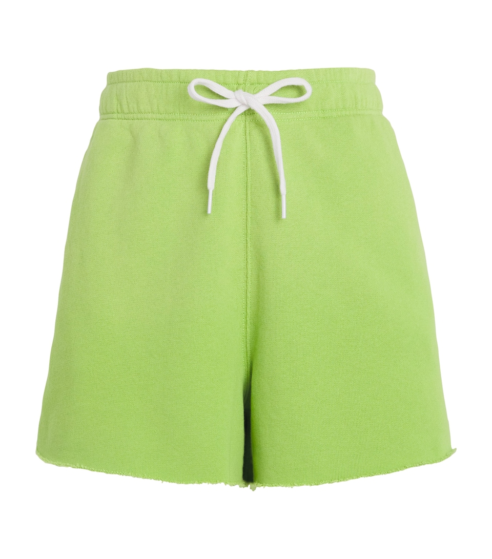 Polo Ralph Lauren Womens Fleece Cut-Off Shorts Parakeet Green
