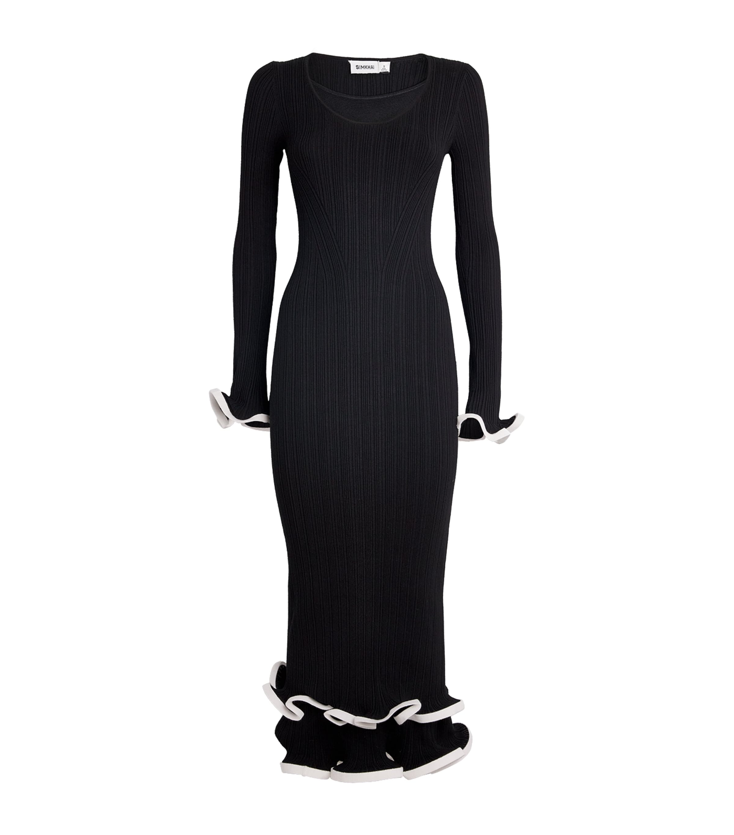 Long-Sleeve Solani Midi Dress