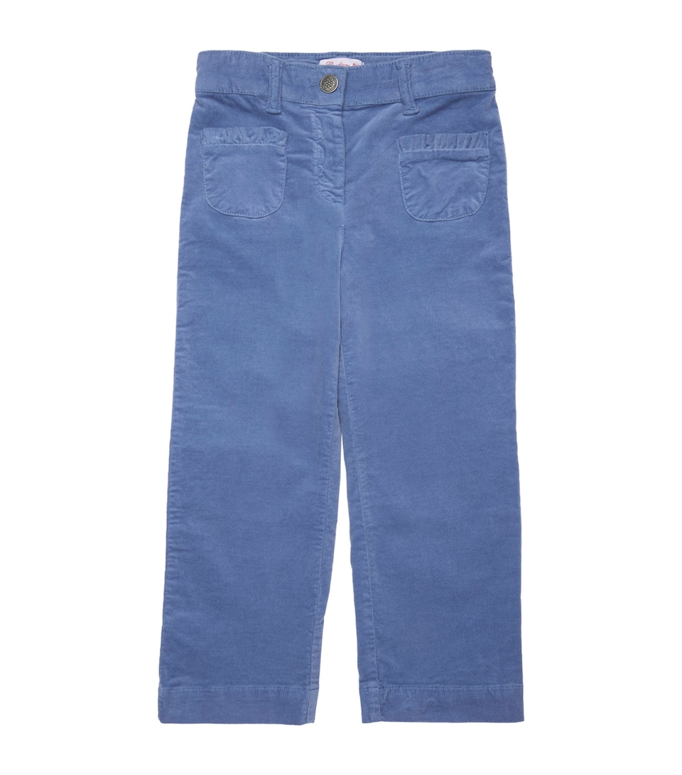 Trotters Stretch-Cotton Jessica Trousers (2-5 Years) Blue