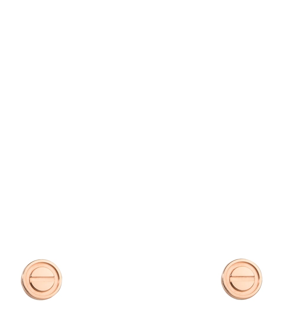 Cartier Rose Gold LOVE Stud Earrings Rose Gold
