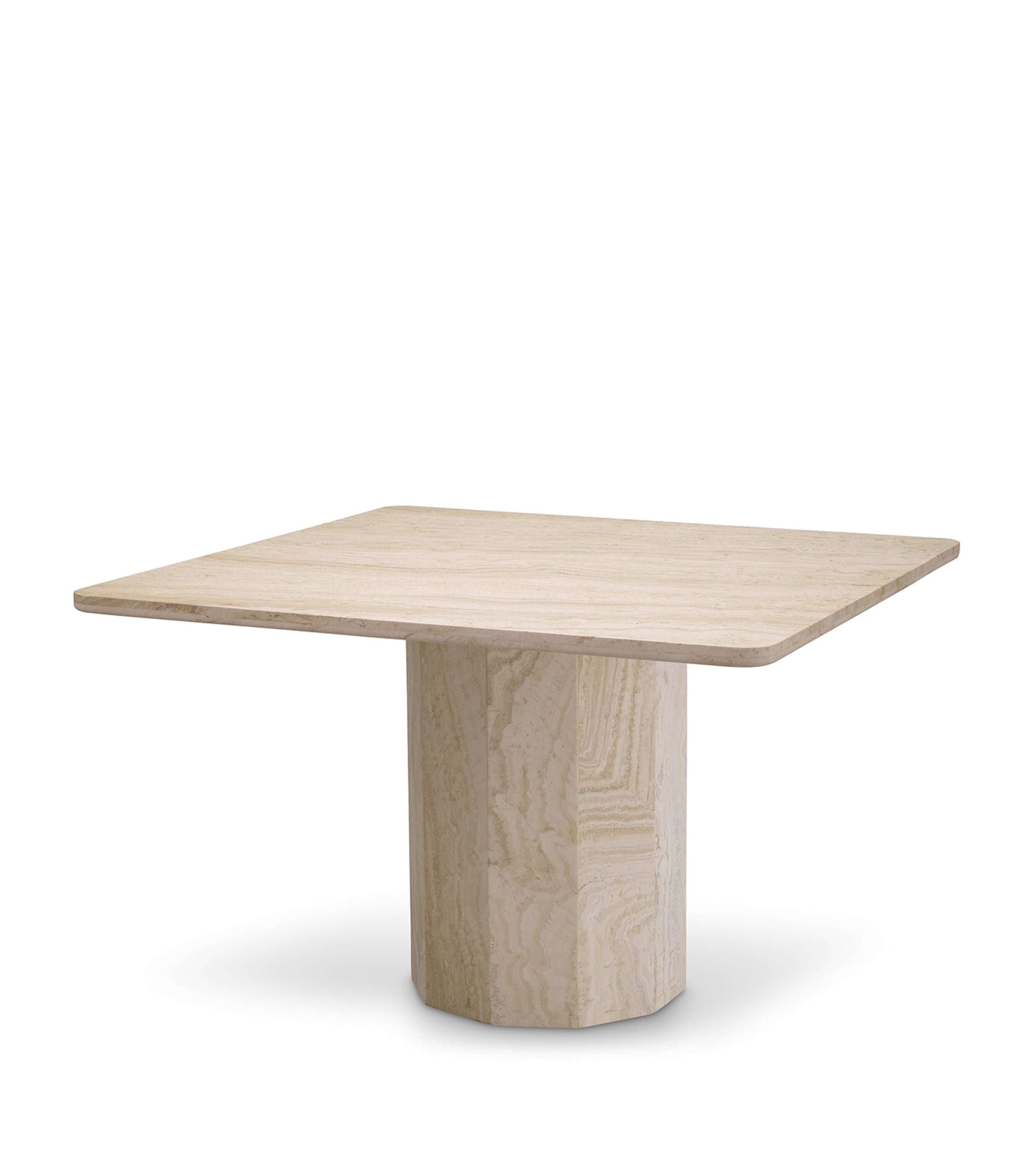 Eichholtz Travertine Piazza Dining Table White