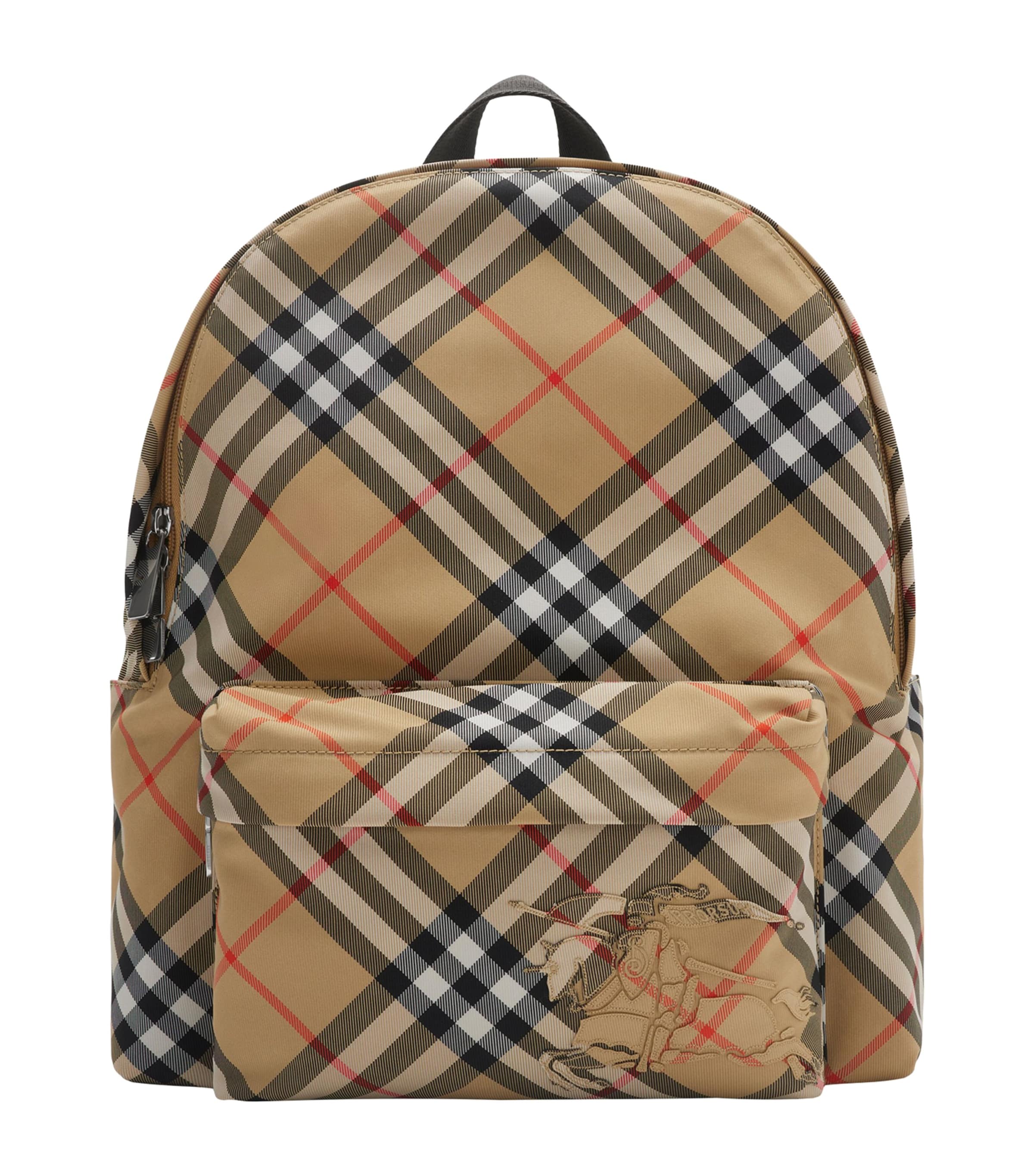 Small Check Backpack