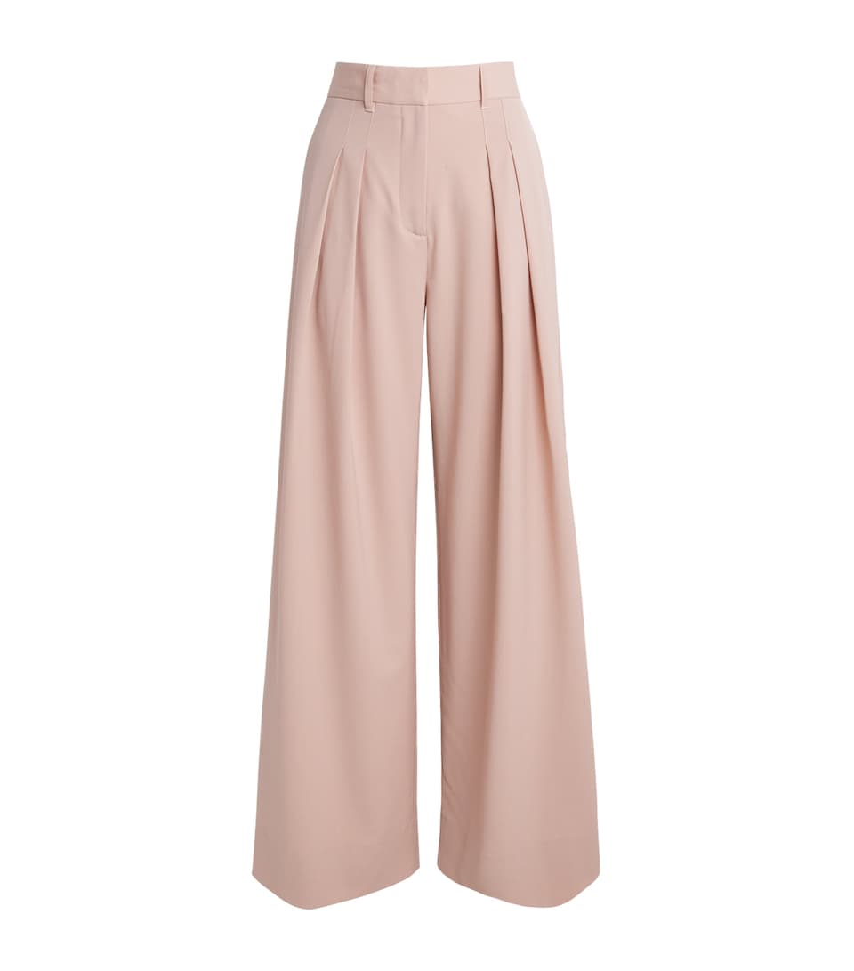 ME+EM Womens Pleated Tailored Trousers Blush Pink