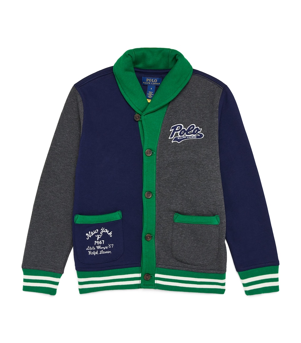 Cotton-Blend Varsity Cardigan (2-7 Years)