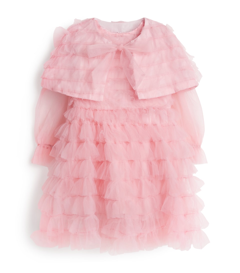 Tulle Ruffle Cape Dress (4-16 Years)