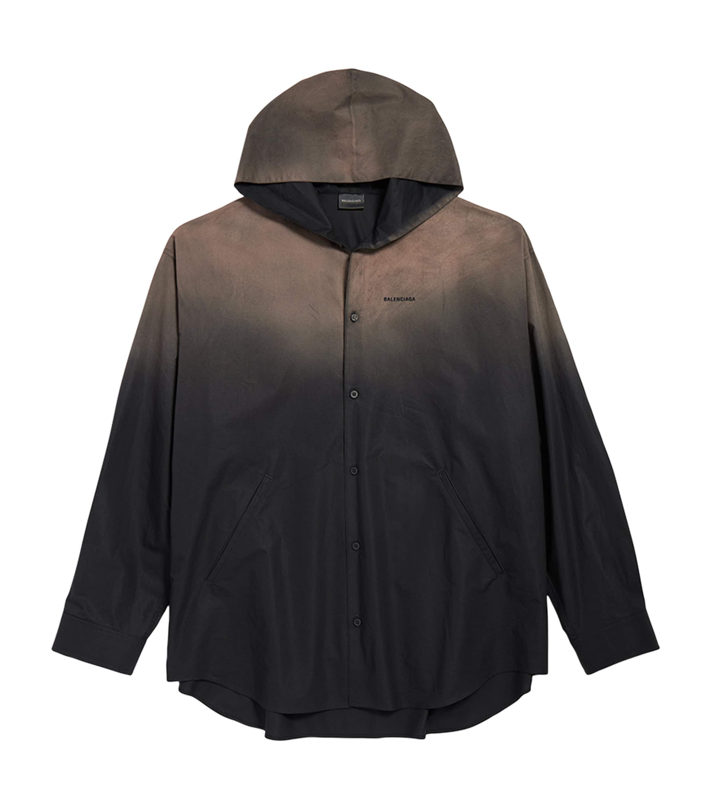 Hooded Ombré Shirt