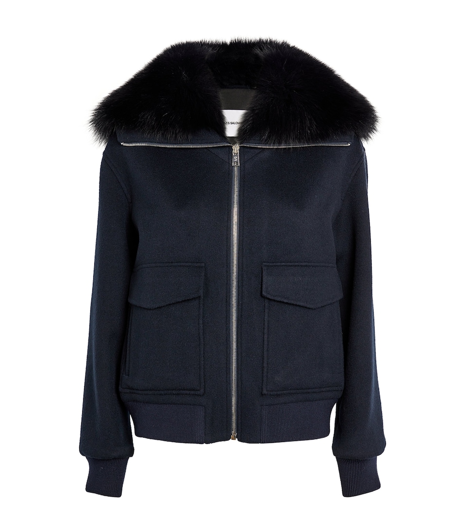 Fur-Collar Bomber Jacket