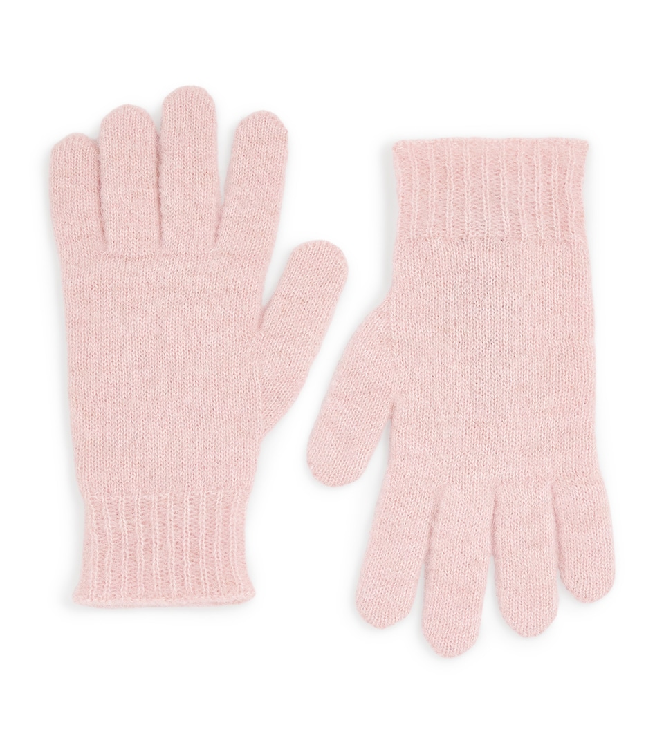 Wool-Blend Fluffy Gloves